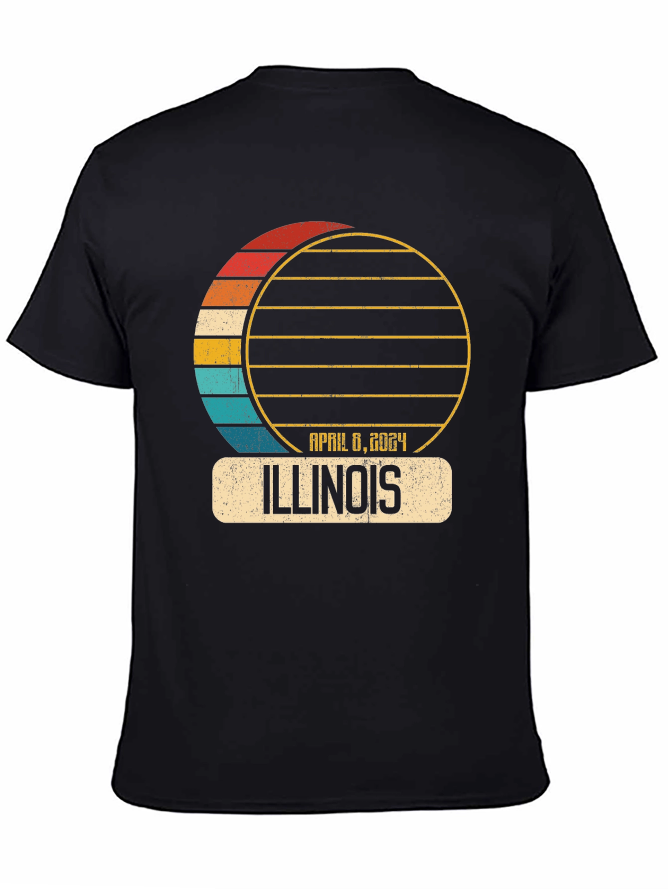Illinois Eclipse April 8 2024 T-Shirt