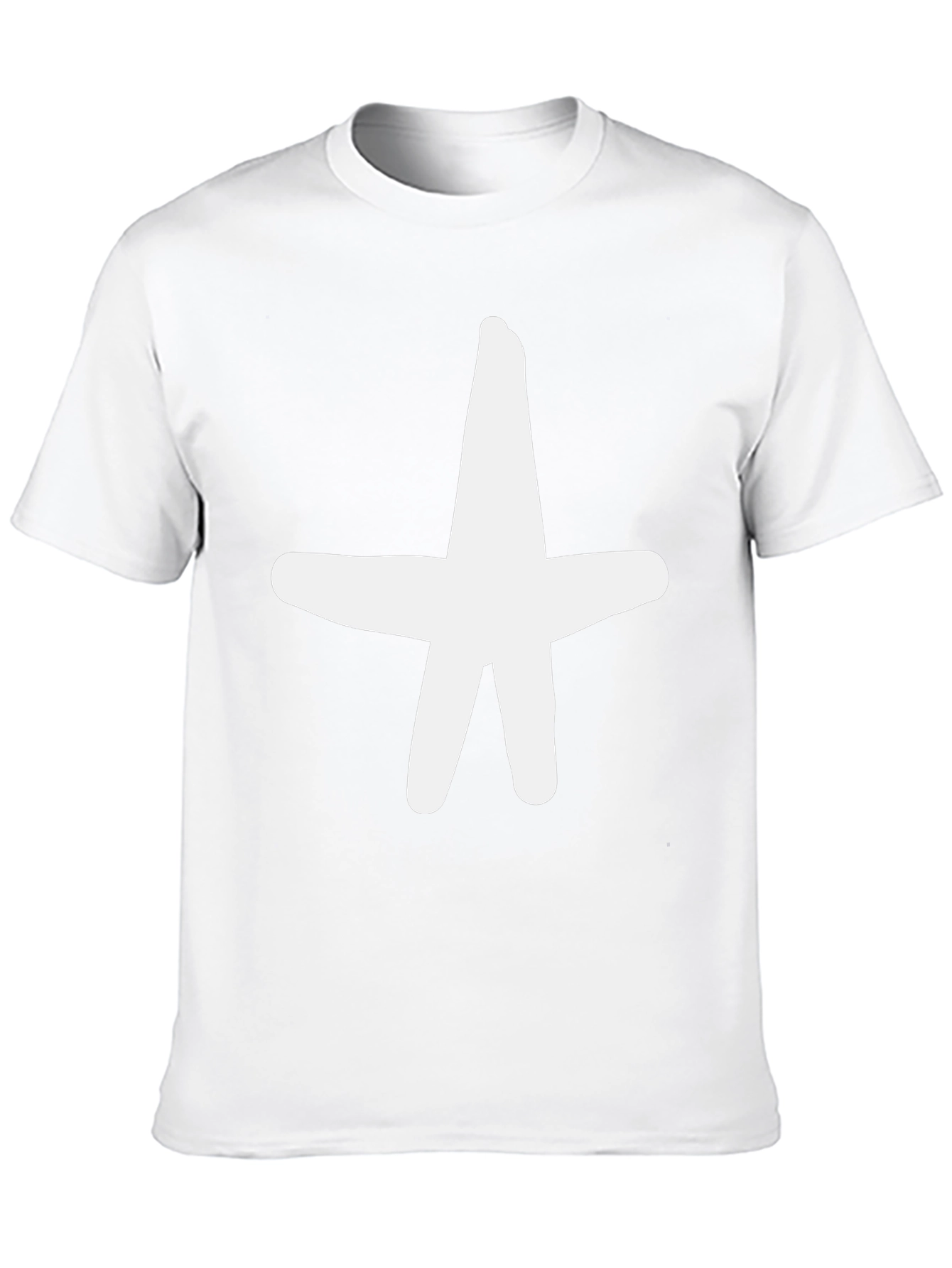 Bold Star Graphic Tee - Casual Black T-Shirt