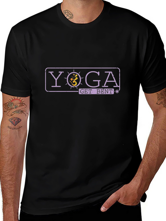 Yoga Get Bent Black T-Shirt