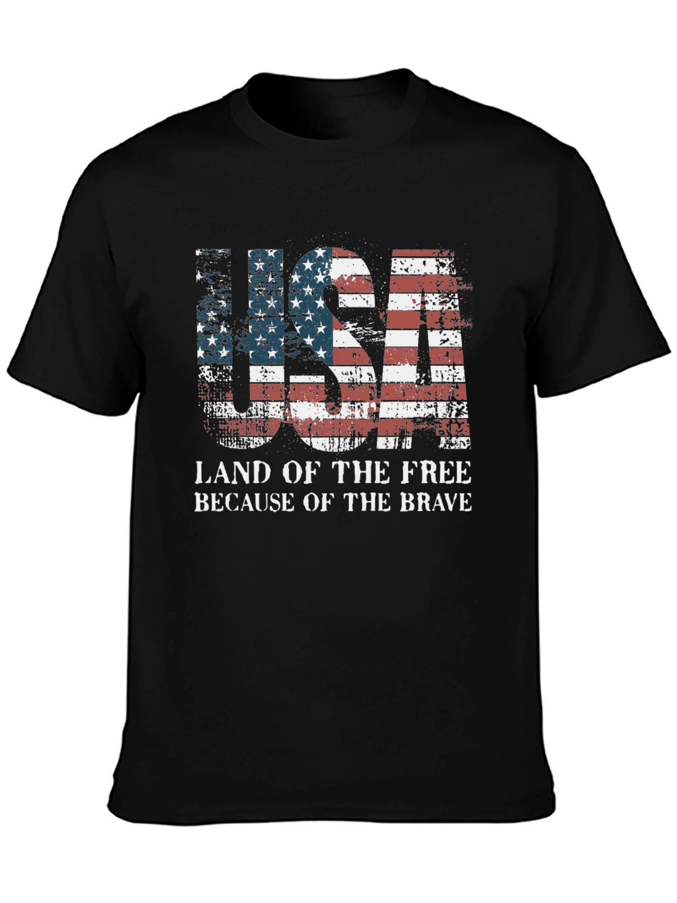 USA Land of the Free Patriotic T-Shirt