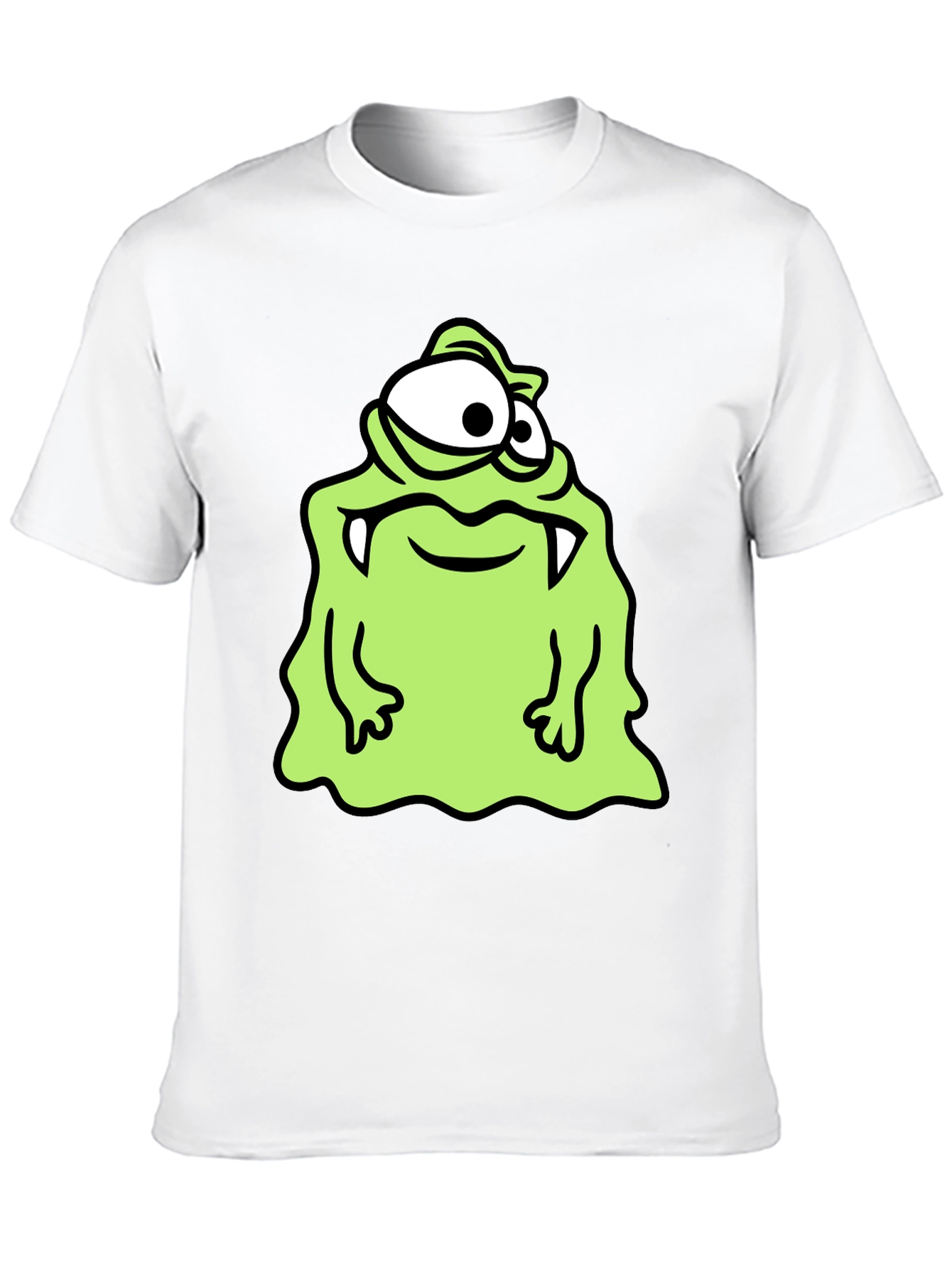 Monster Cartoon Graphic Print T-Shirt