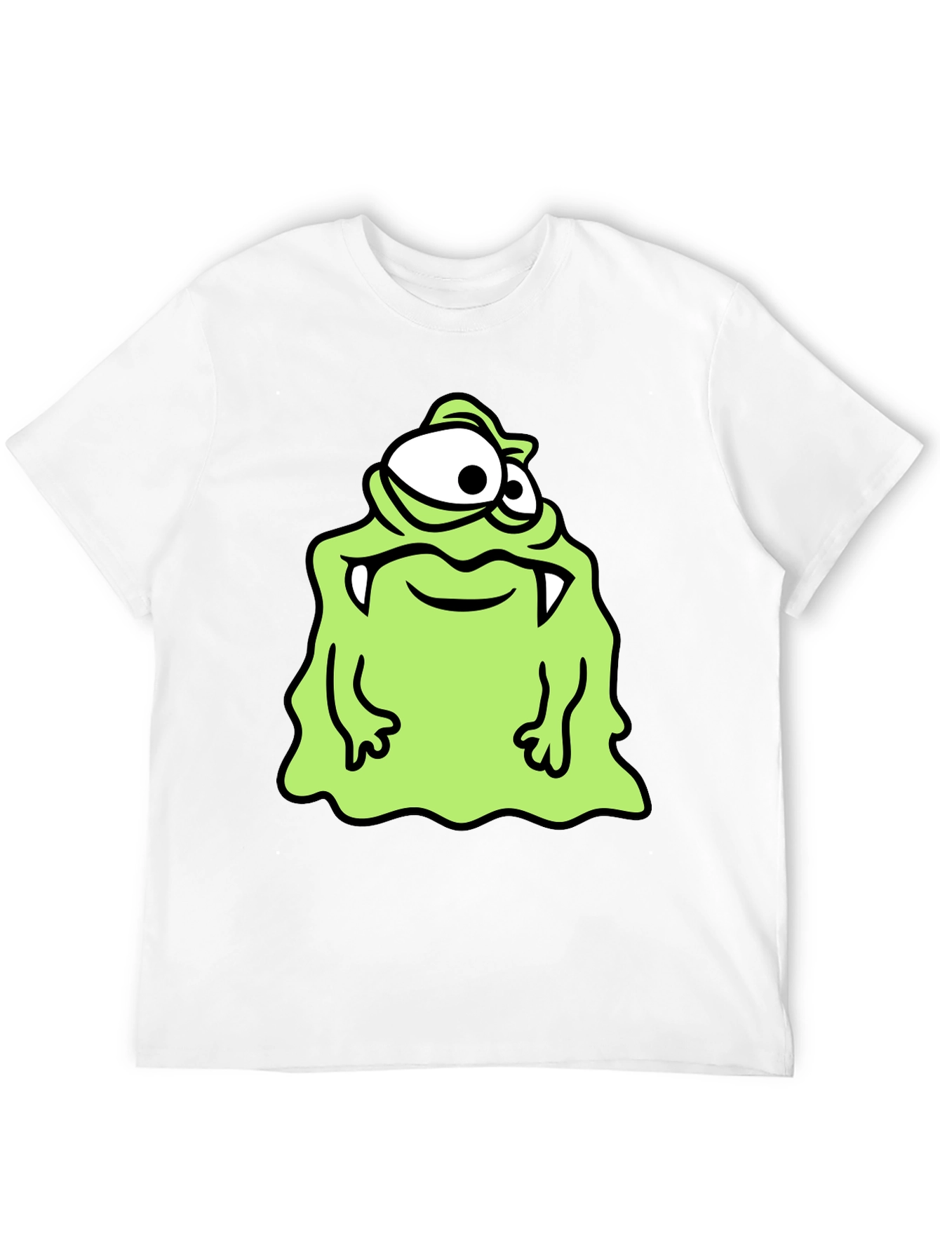 Monster Cartoon Graphic Print T-Shirt