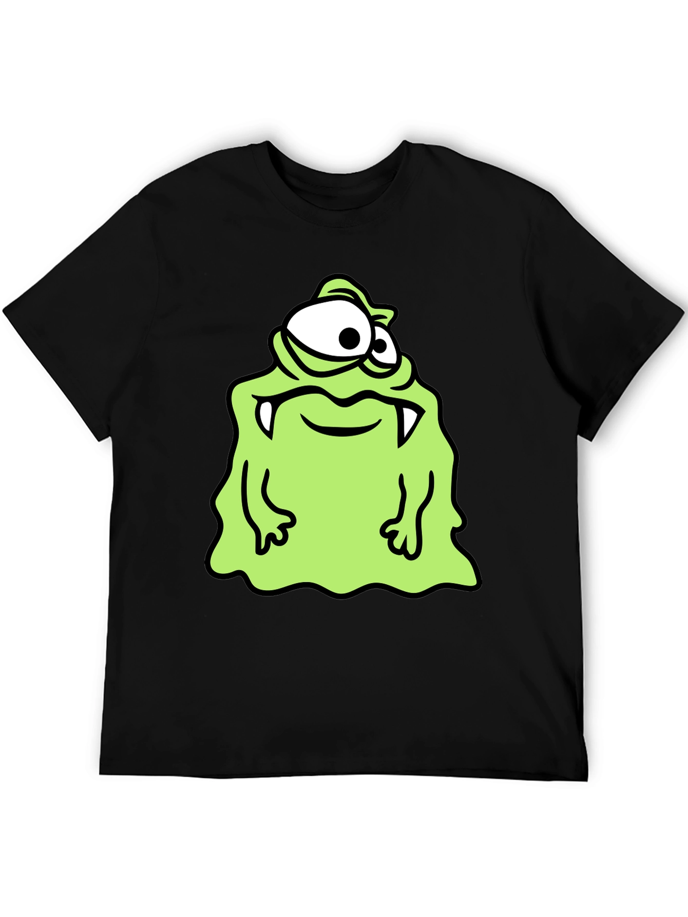 Monster Cartoon Graphic Print T-Shirt