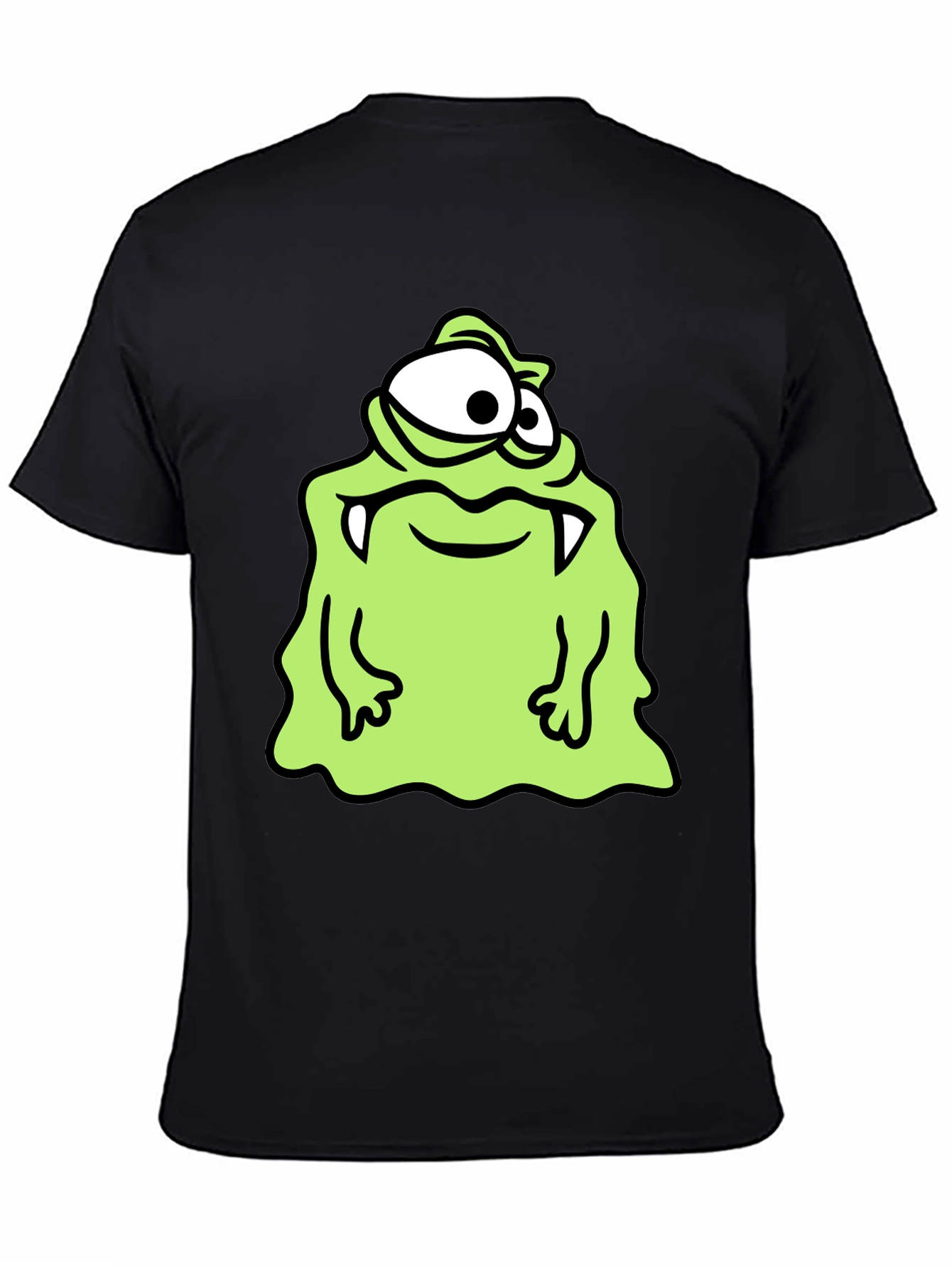Monster Cartoon Graphic Print T-Shirt