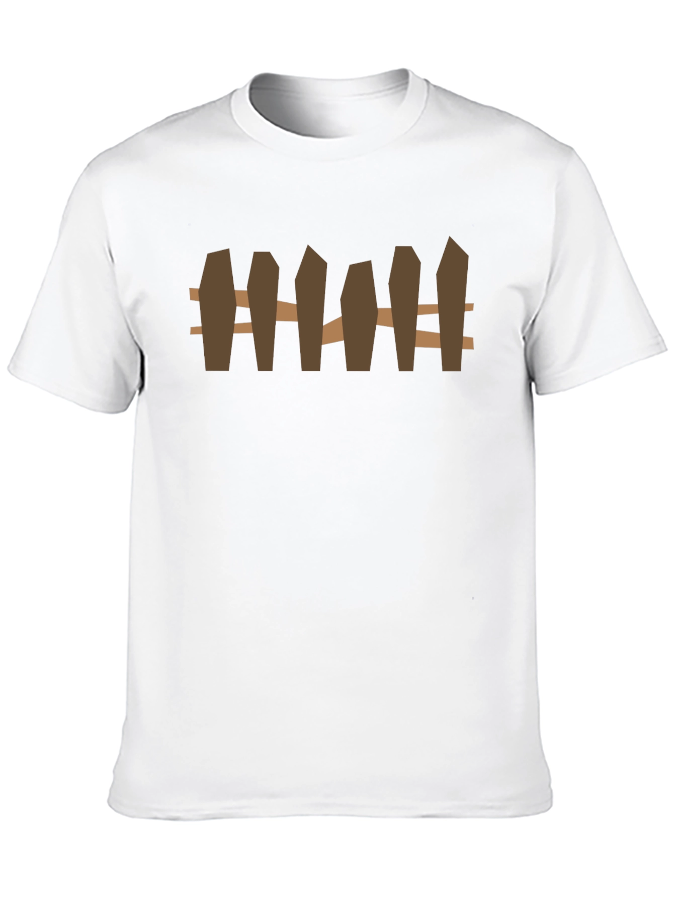 Rustic Fence Graphic Tee - Black Casual Shirt