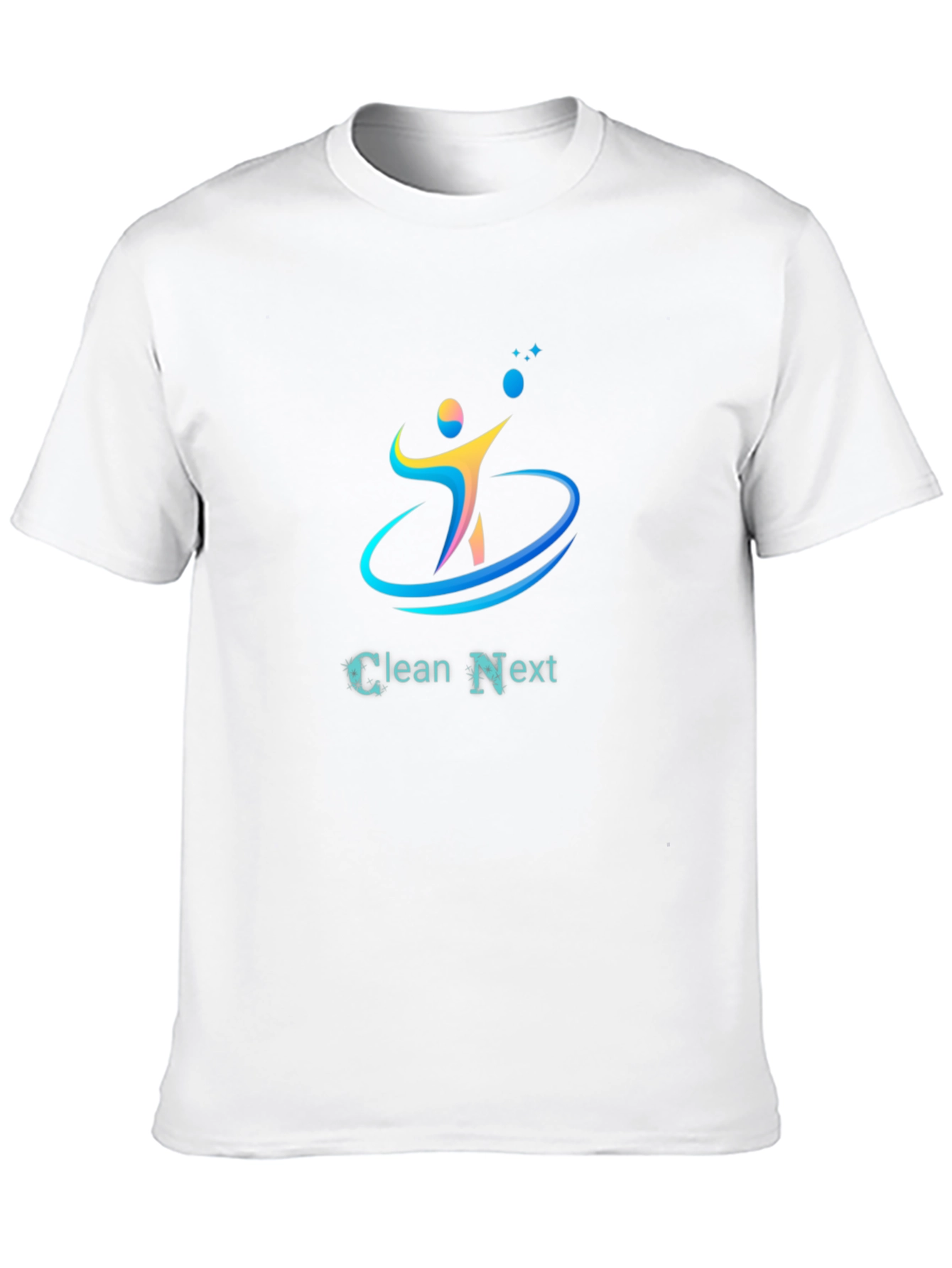 Clean Next Black Graphic Tee - Modern Style