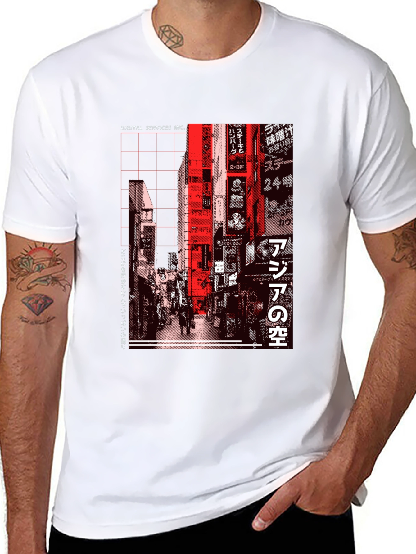 Digital Services Tokyo Graphic Tee - Black