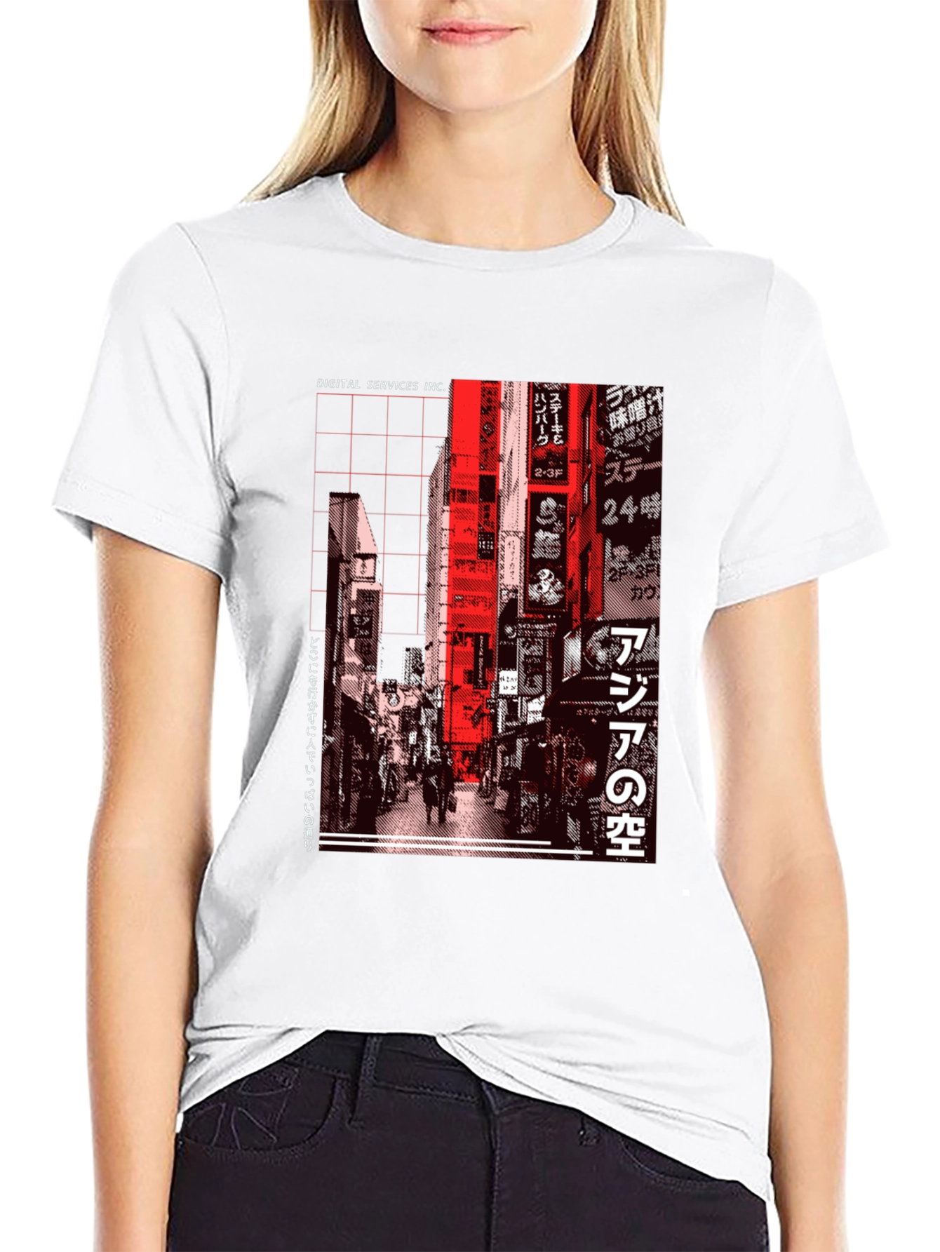 Digital Services Tokyo Graphic Tee - Black