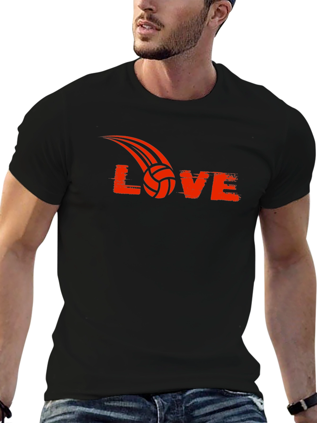 Volleyball Love Graphic T-Shirt - Sporty Tee
