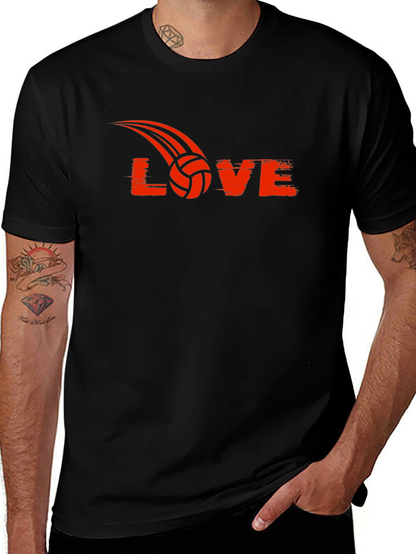 Volleyball Love Graphic T-Shirt - Sporty Tee
