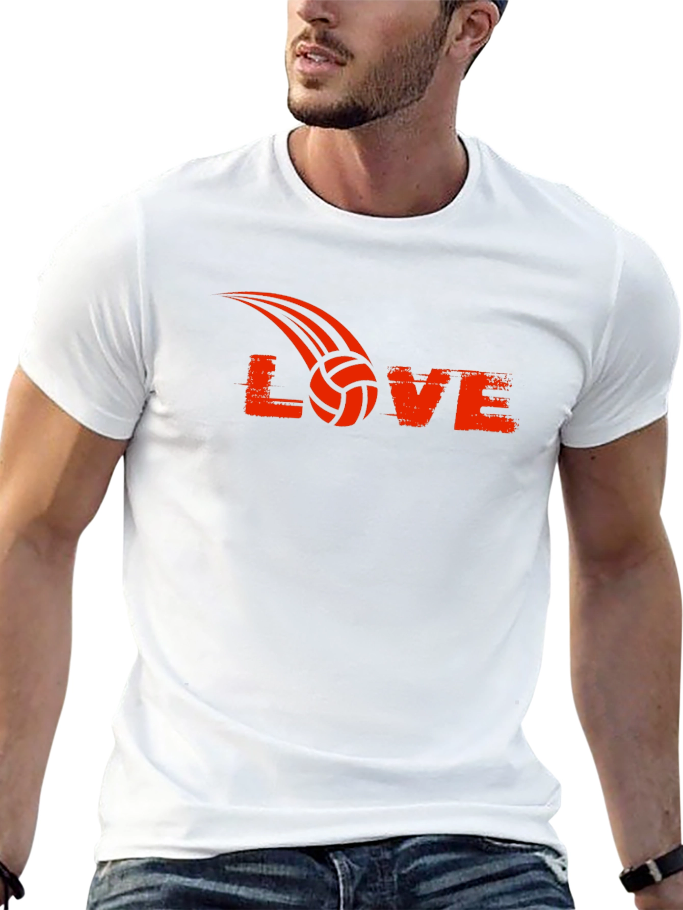 Volleyball Love Graphic T-Shirt - Sporty Tee