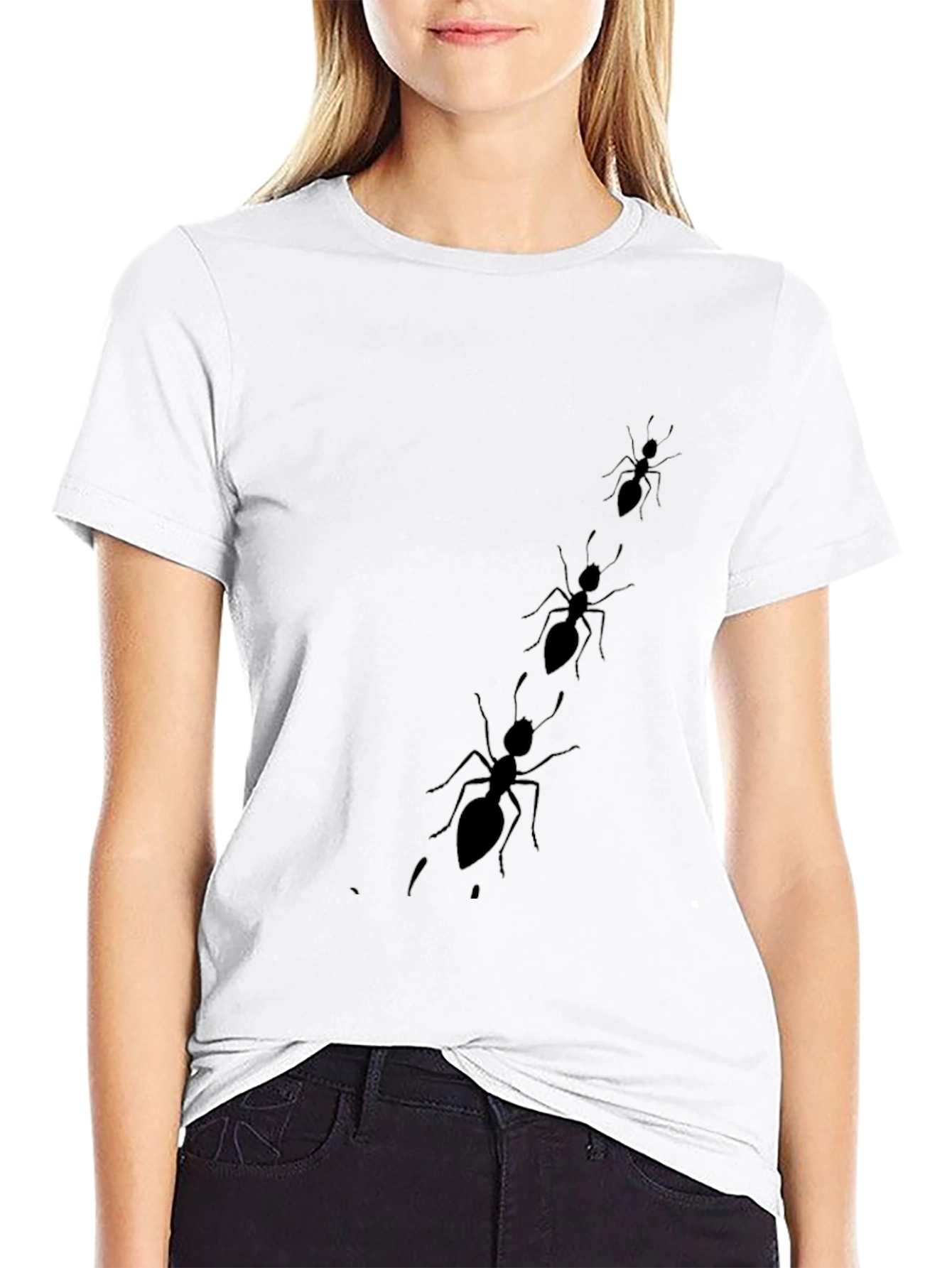 Ants on a Black Tee