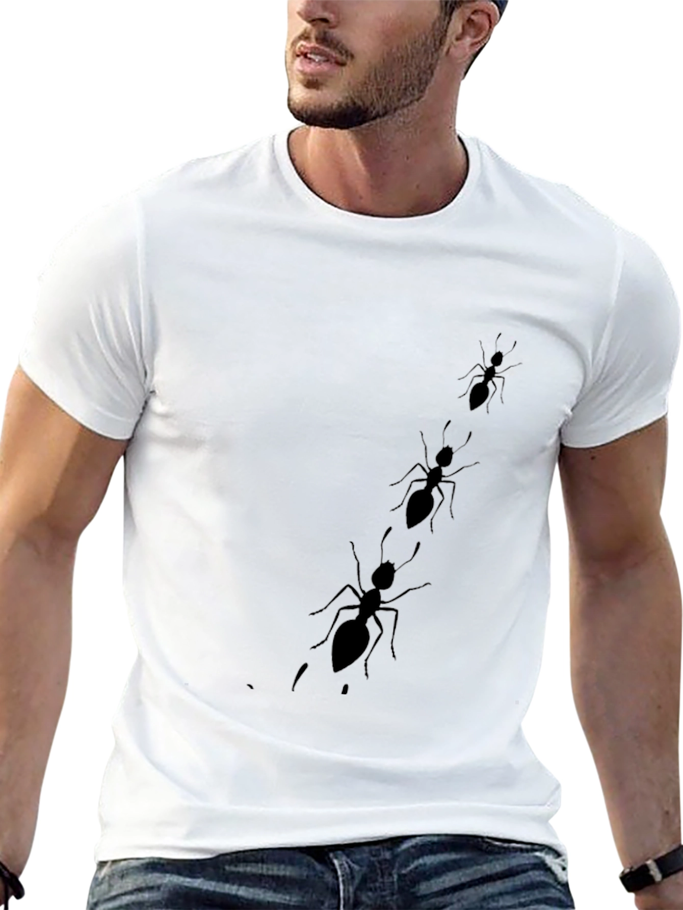 Ants on a Black Tee