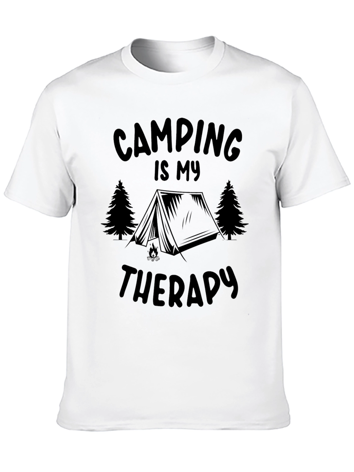Camping is My Therapy - Mens Graphic T-Shirt