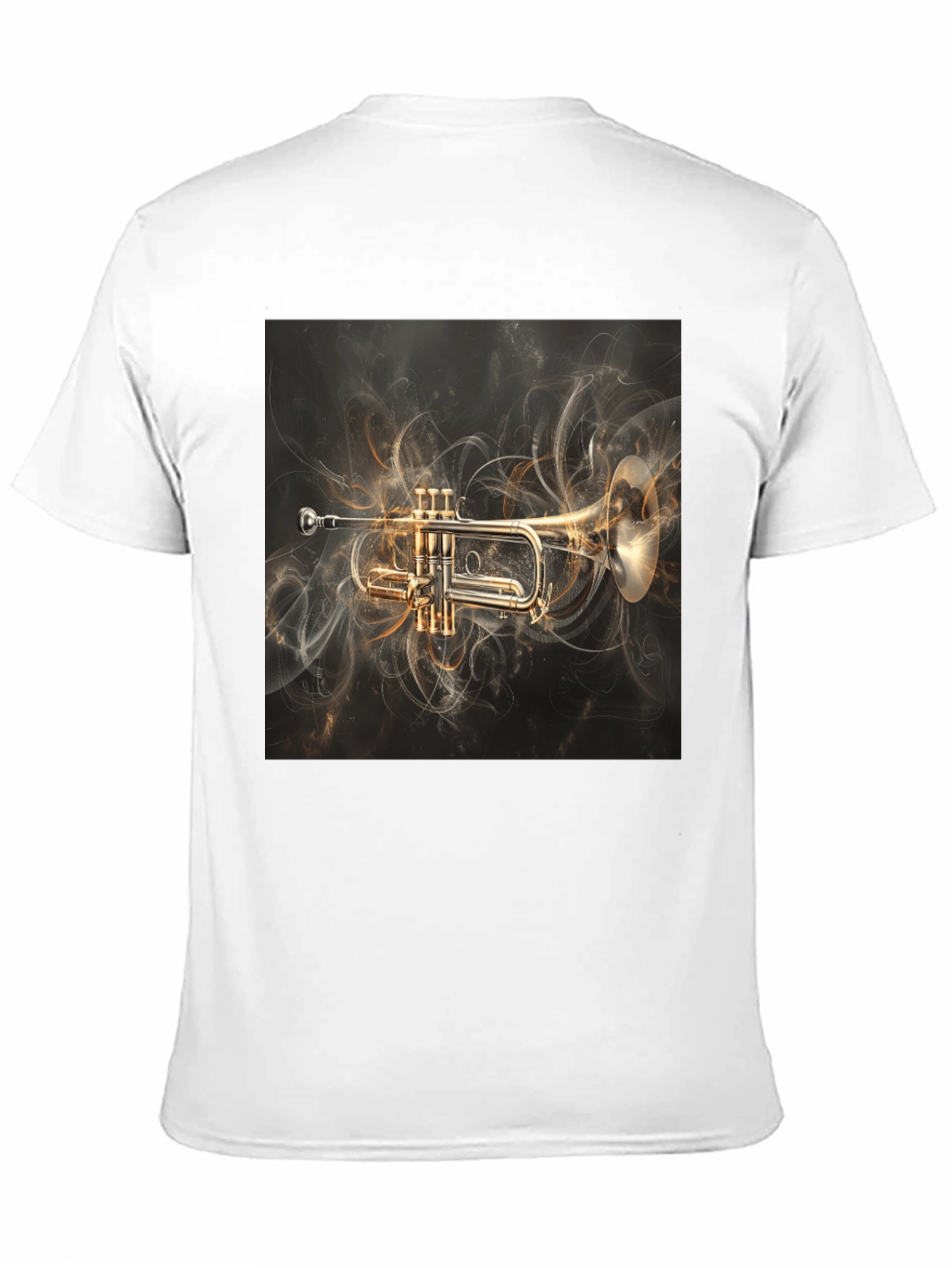 Trumpet Graphic Tee - Music Lovers Black T-Shirt