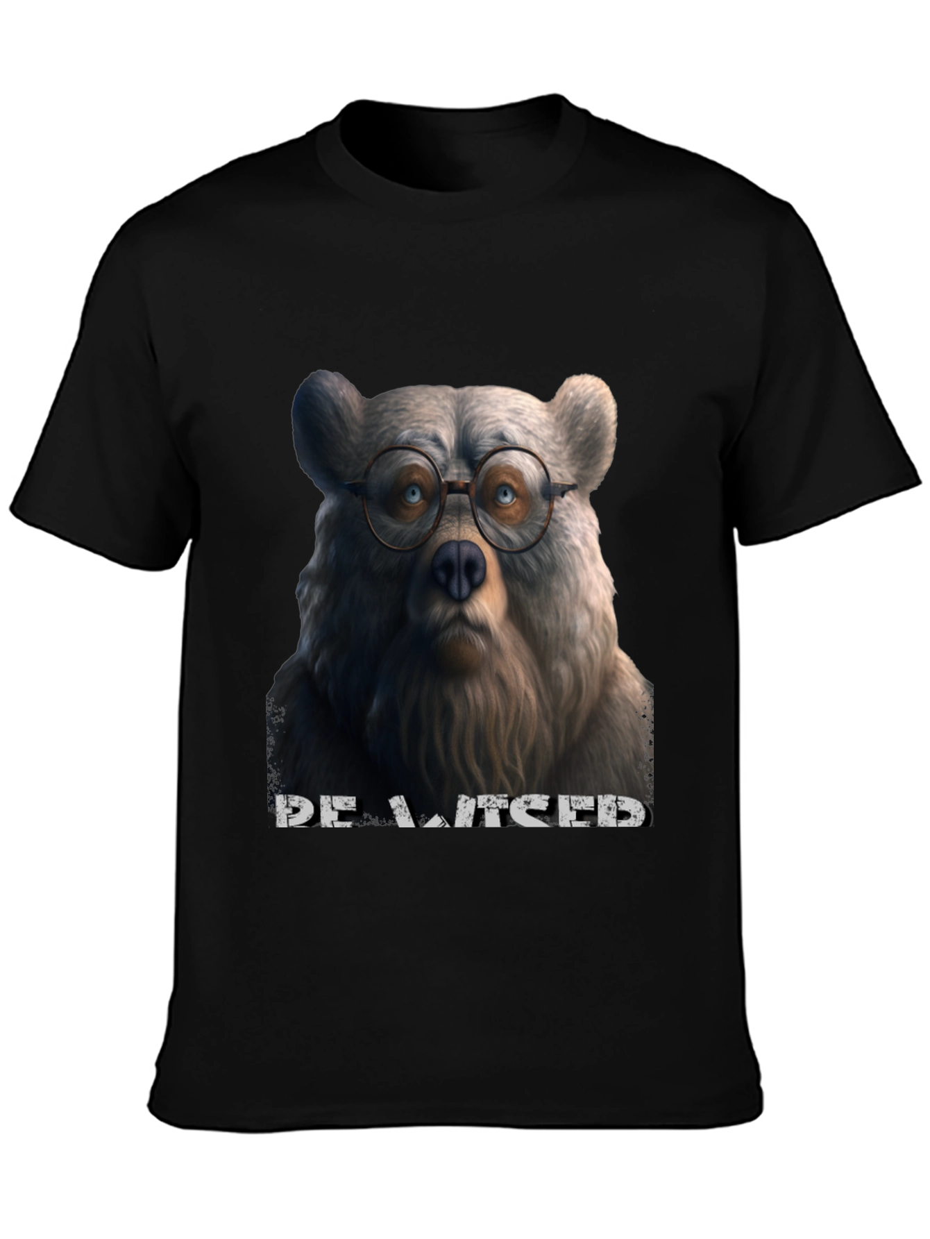 Bear with Glasses Graphic T-Shirt