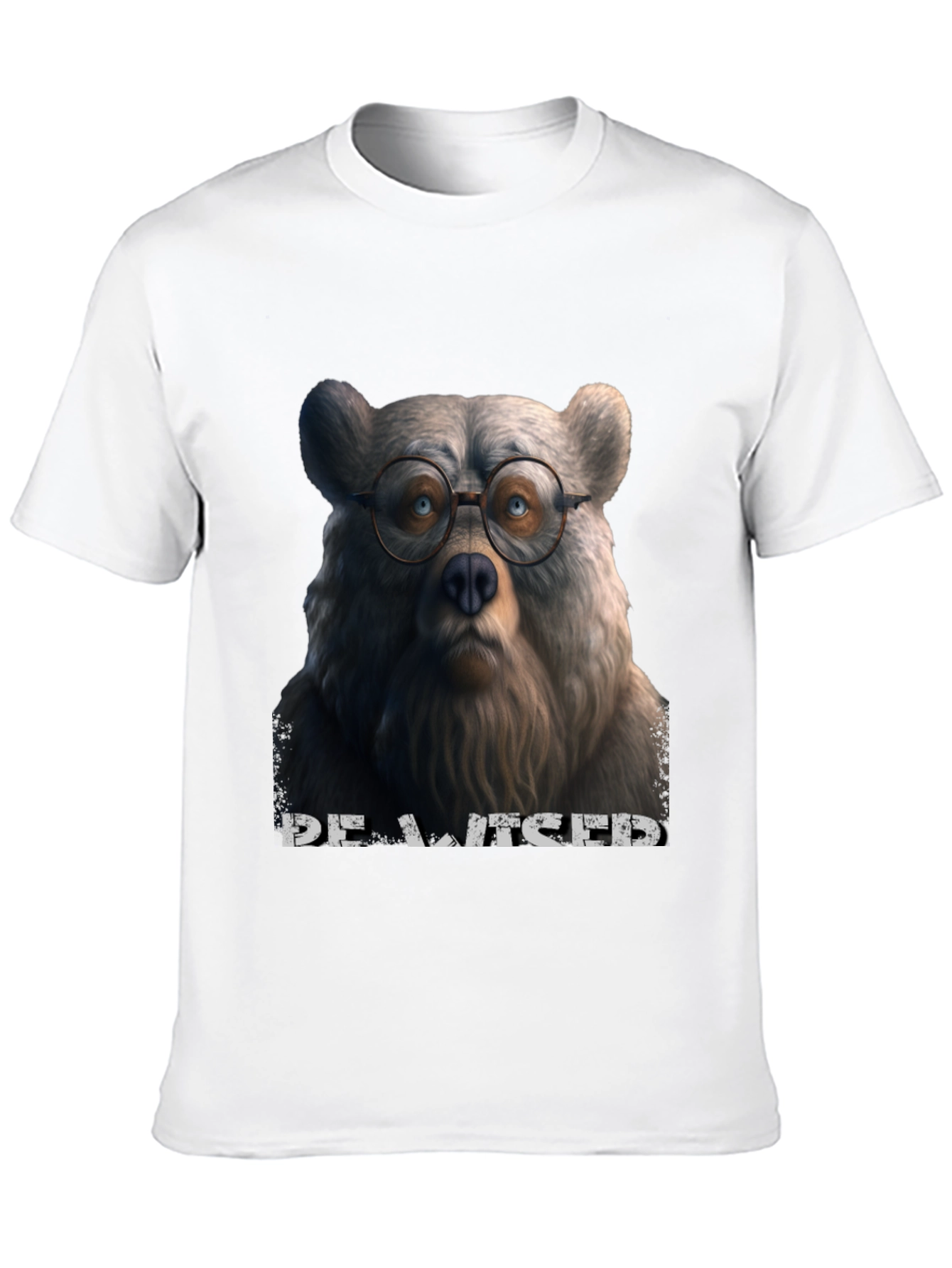 Bear with Glasses Graphic T-Shirt