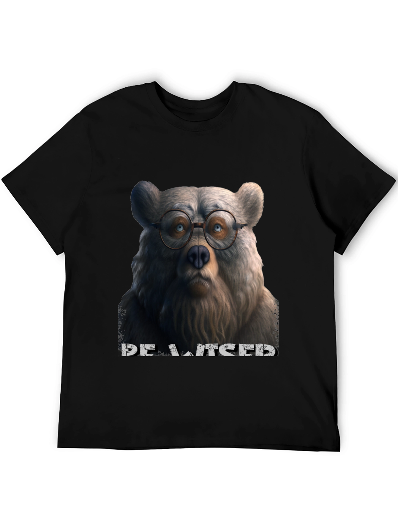 Bear with Glasses Graphic T-Shirt