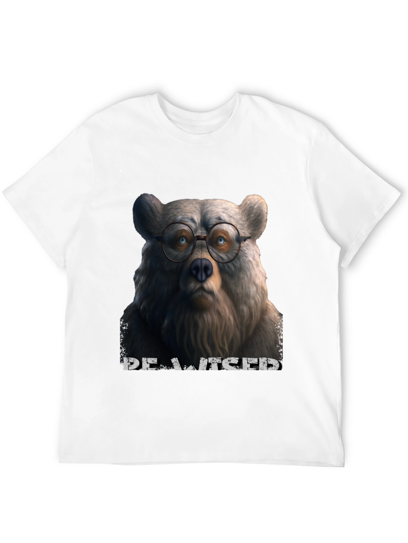 Bear with Glasses Graphic T-Shirt