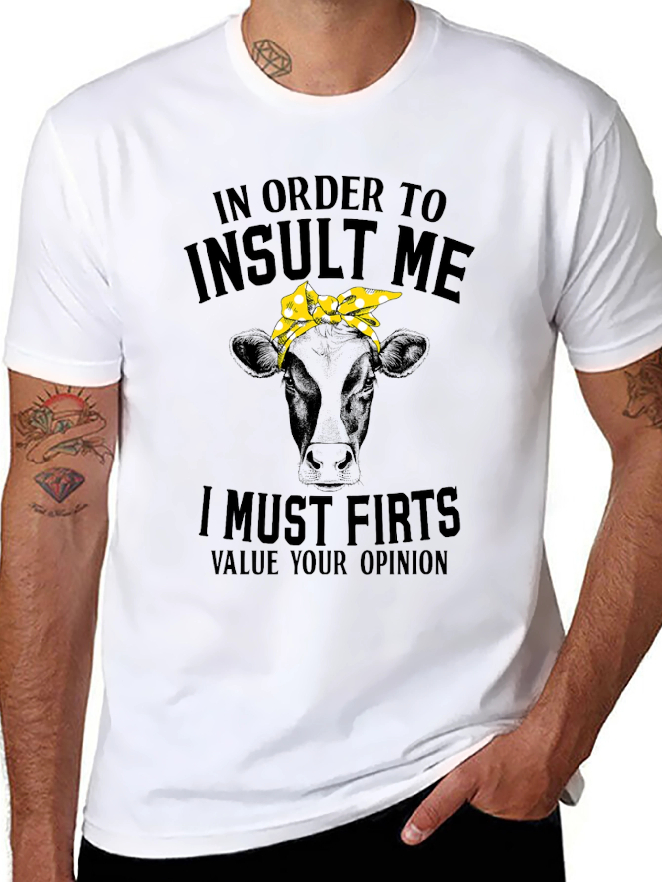 Insult Me Cow T-Shirt