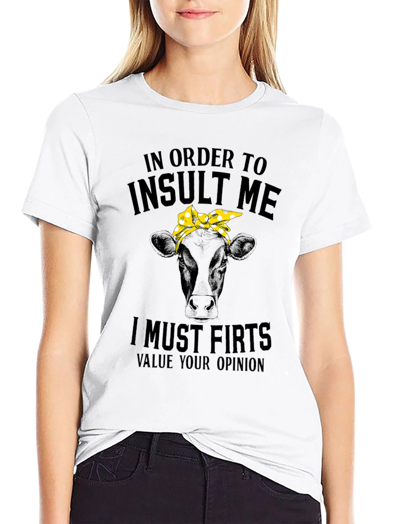 Insult Me Cow T-Shirt