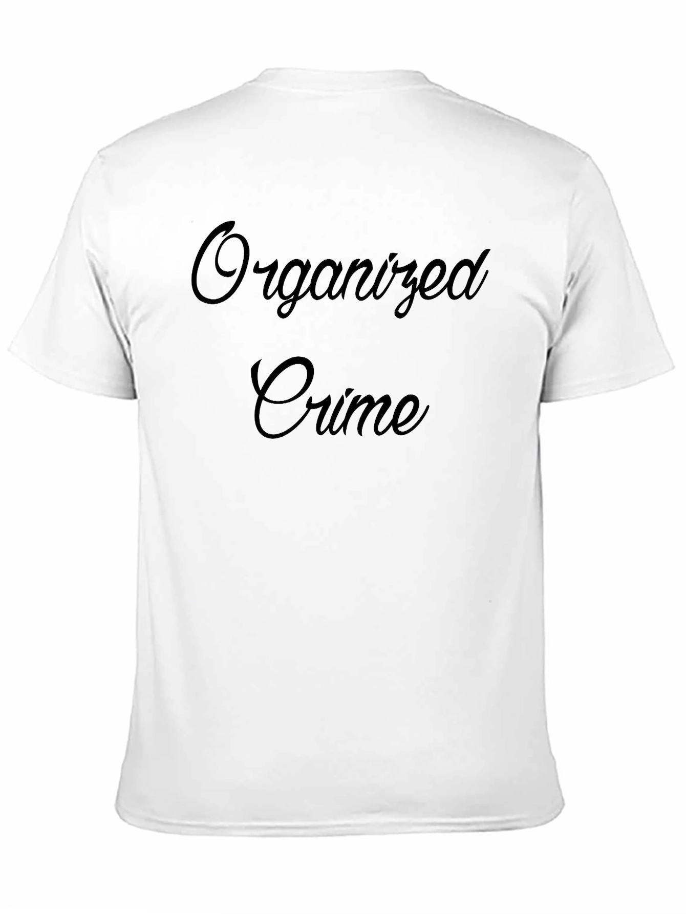 Organized Crime T-Shirt - Black Crew Neck Tee