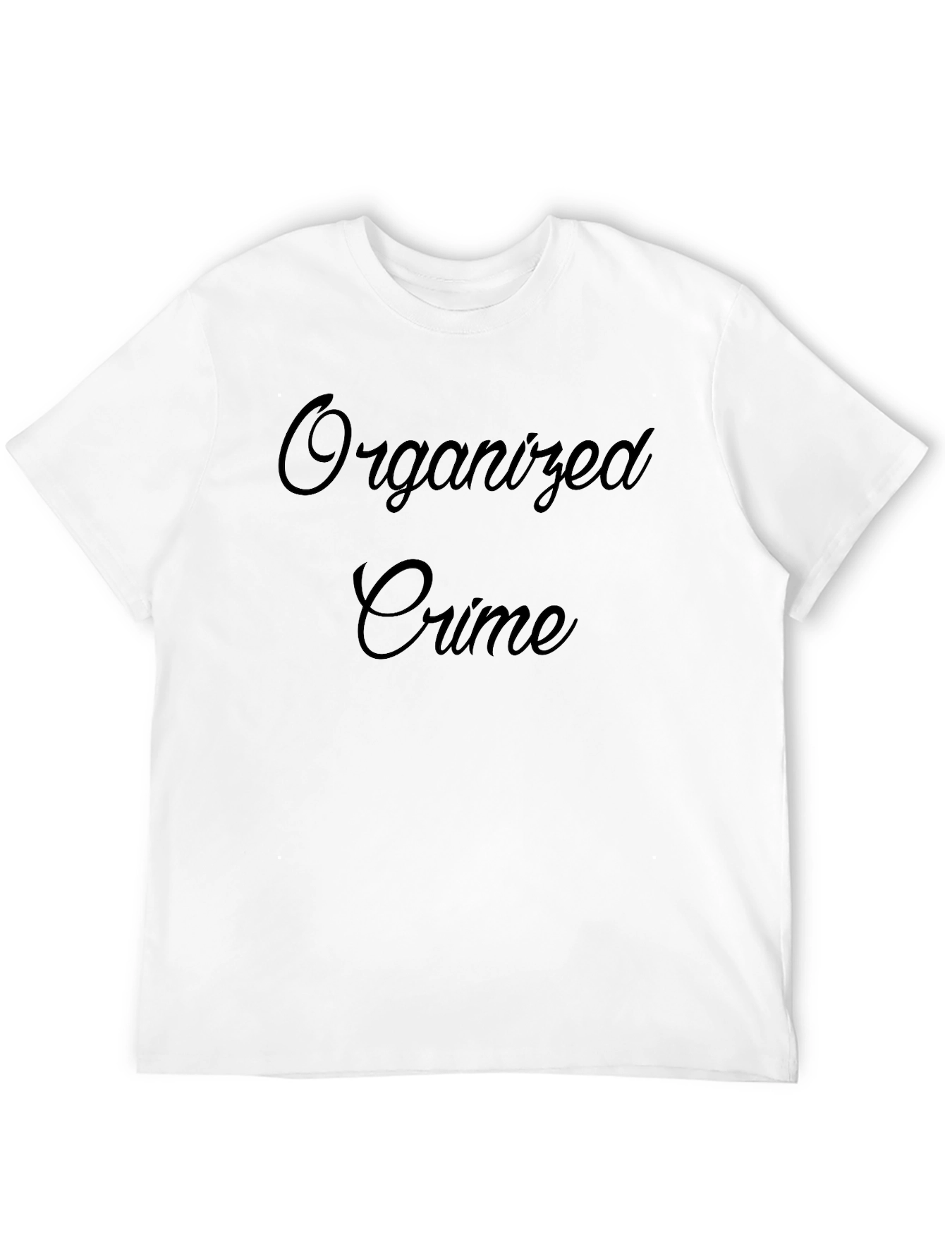 Organized Crime T-Shirt - Black Crew Neck Tee