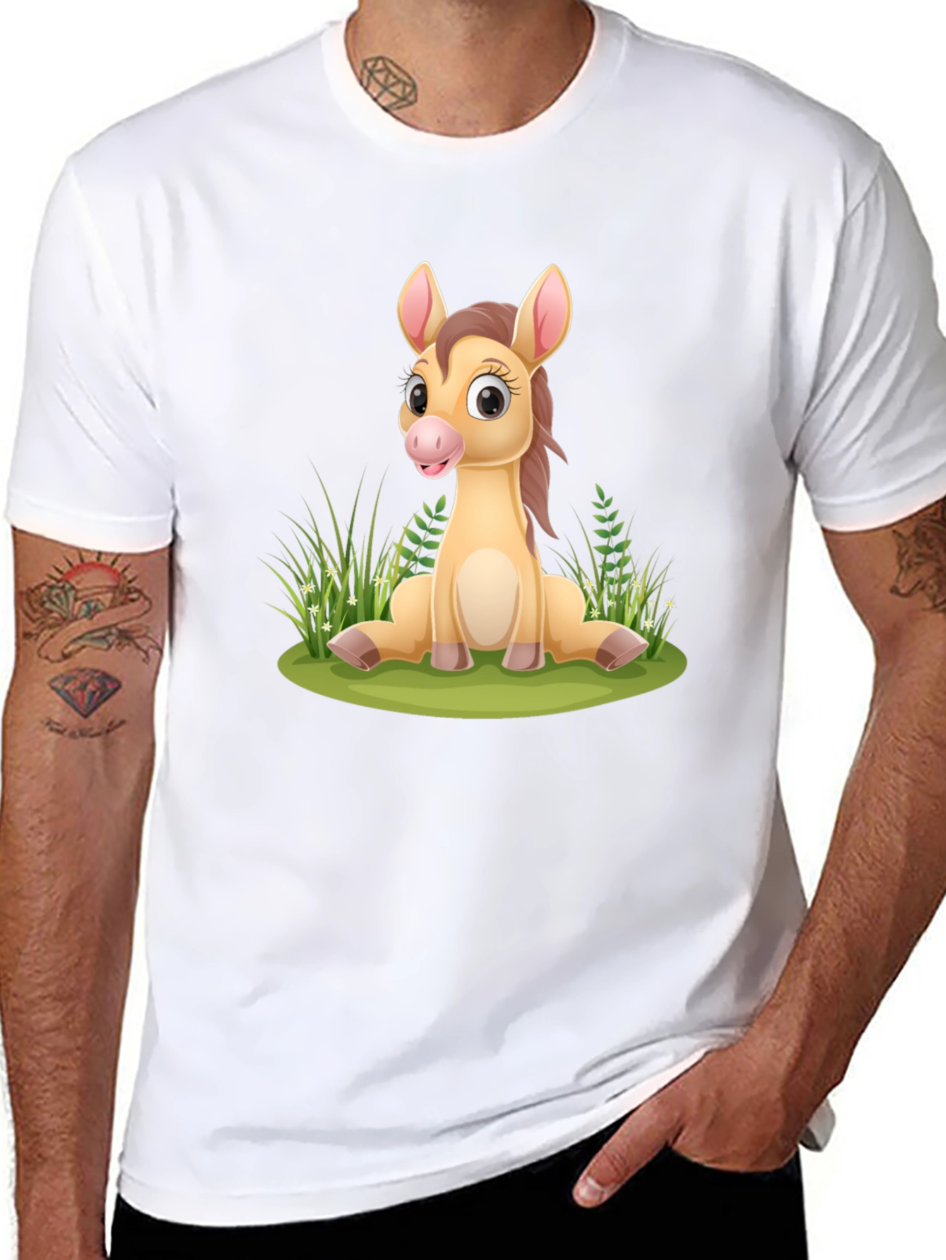 Cute Cartoon Horse T-Shirt