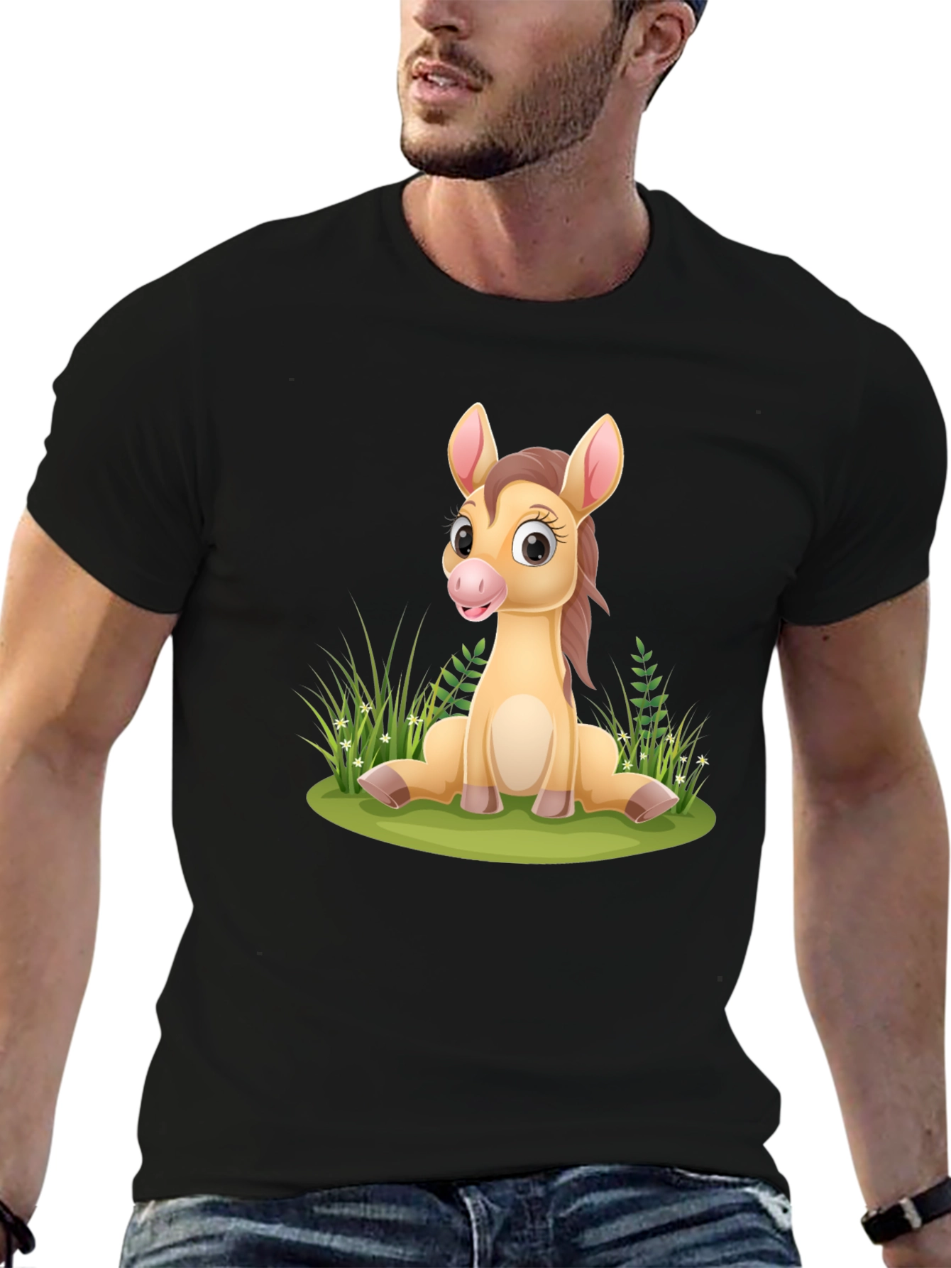 Cute Cartoon Horse T-Shirt