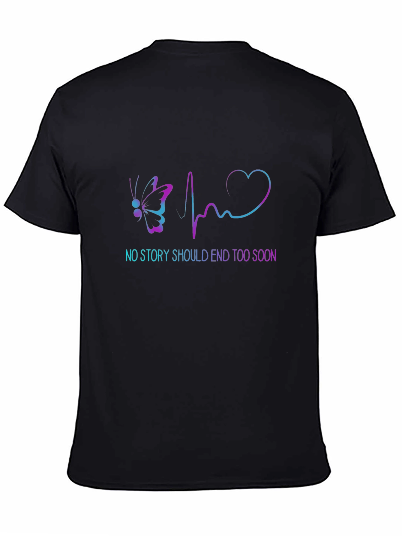 Inspirational Butterfly Heartbeat T-Shirt - Suicide Prevention