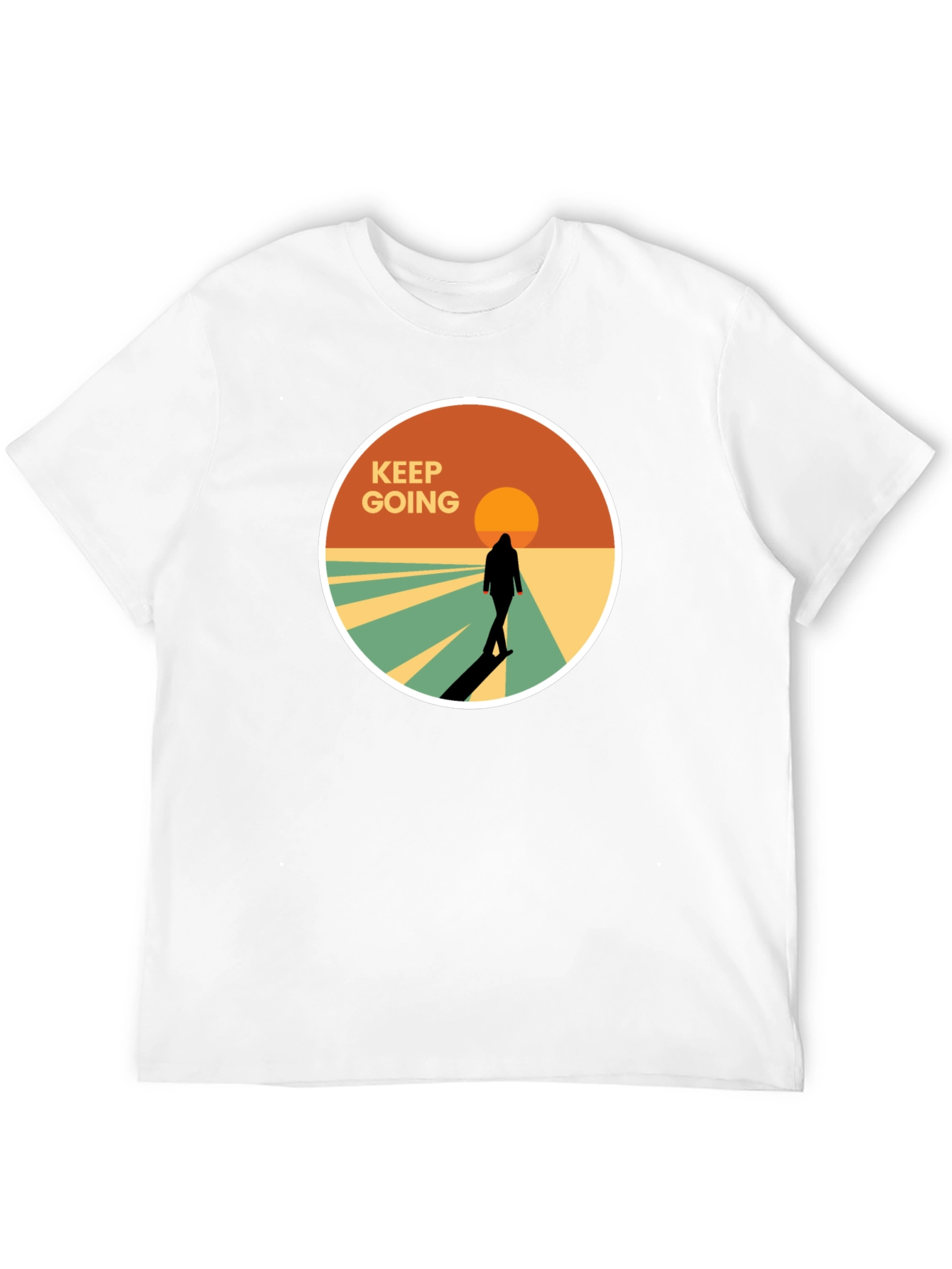 Keep Going Graphic Tee - Stylish Mens T-Shirt