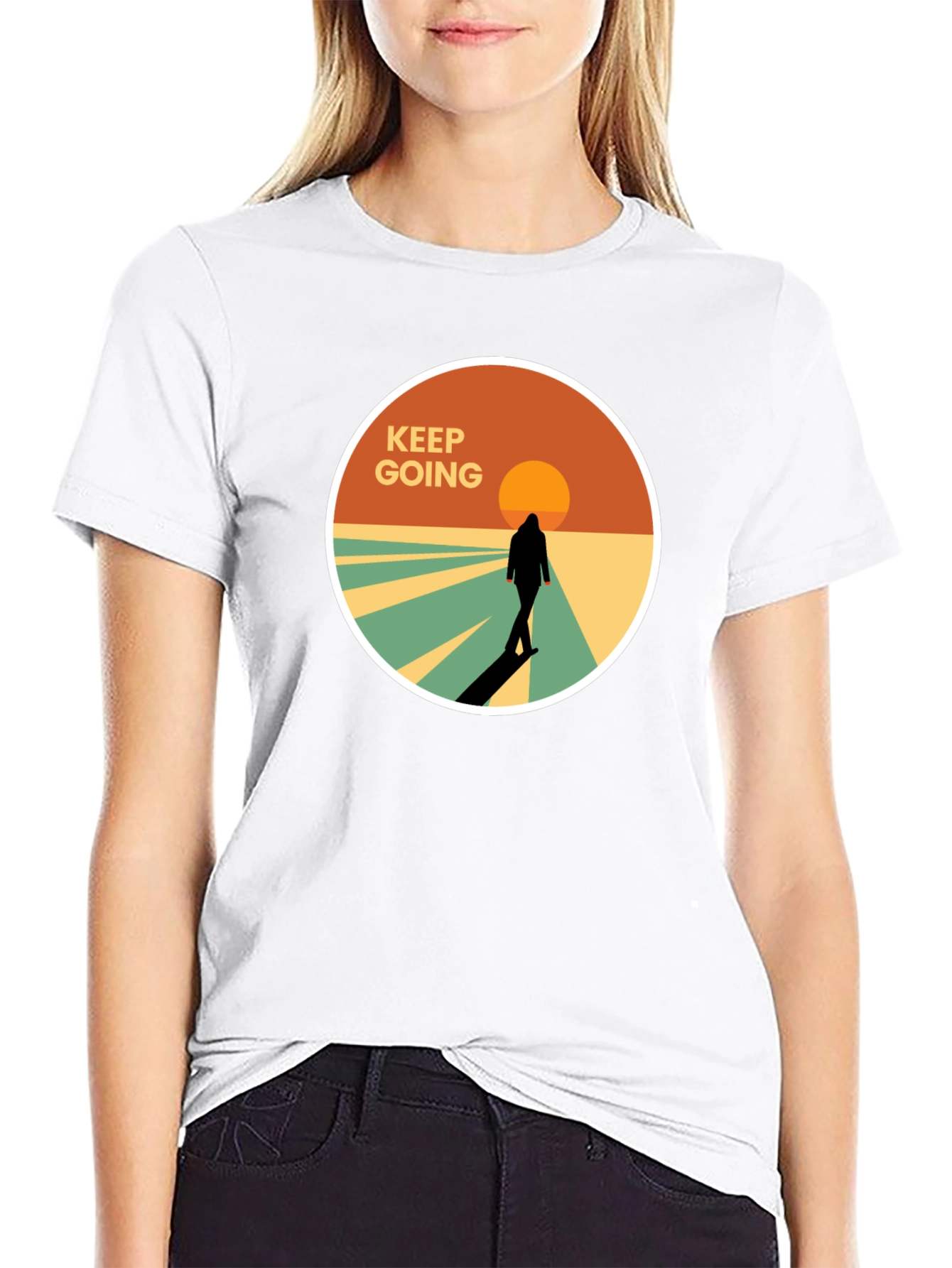 Keep Going Graphic Tee - Stylish Mens T-Shirt