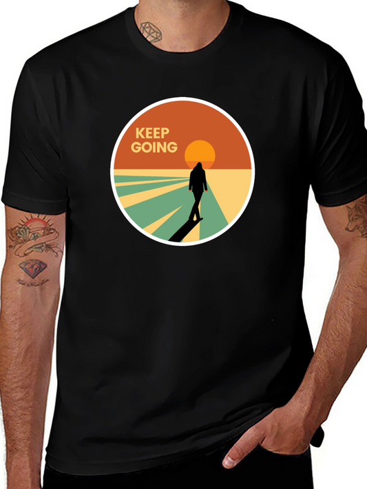 Keep Going Graphic Tee - Stylish Mens T-Shirt
