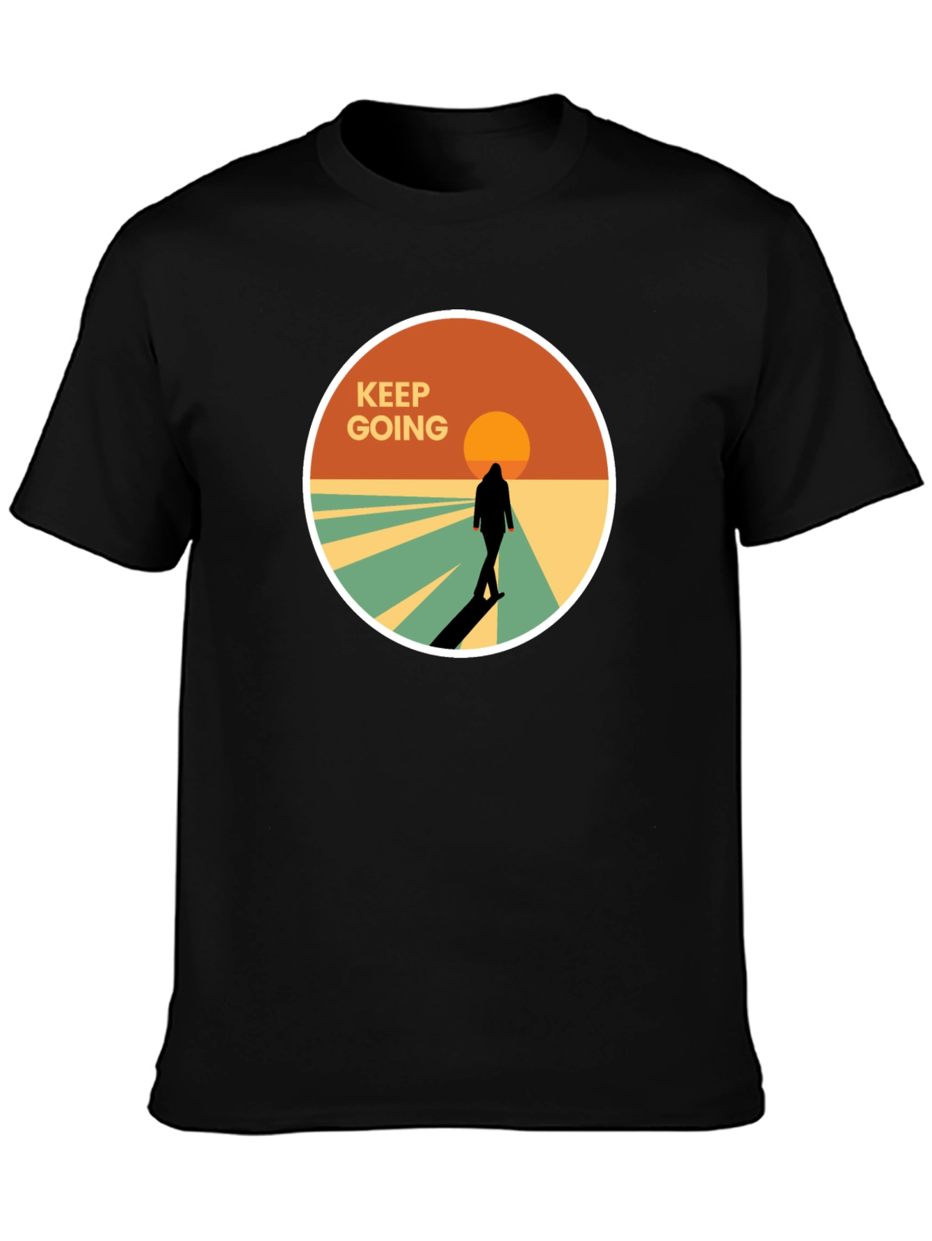 Keep Going Graphic Tee - Stylish Mens T-Shirt