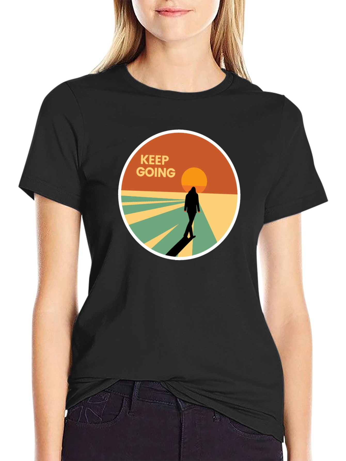 Keep Going Graphic Tee - Stylish Mens T-Shirt