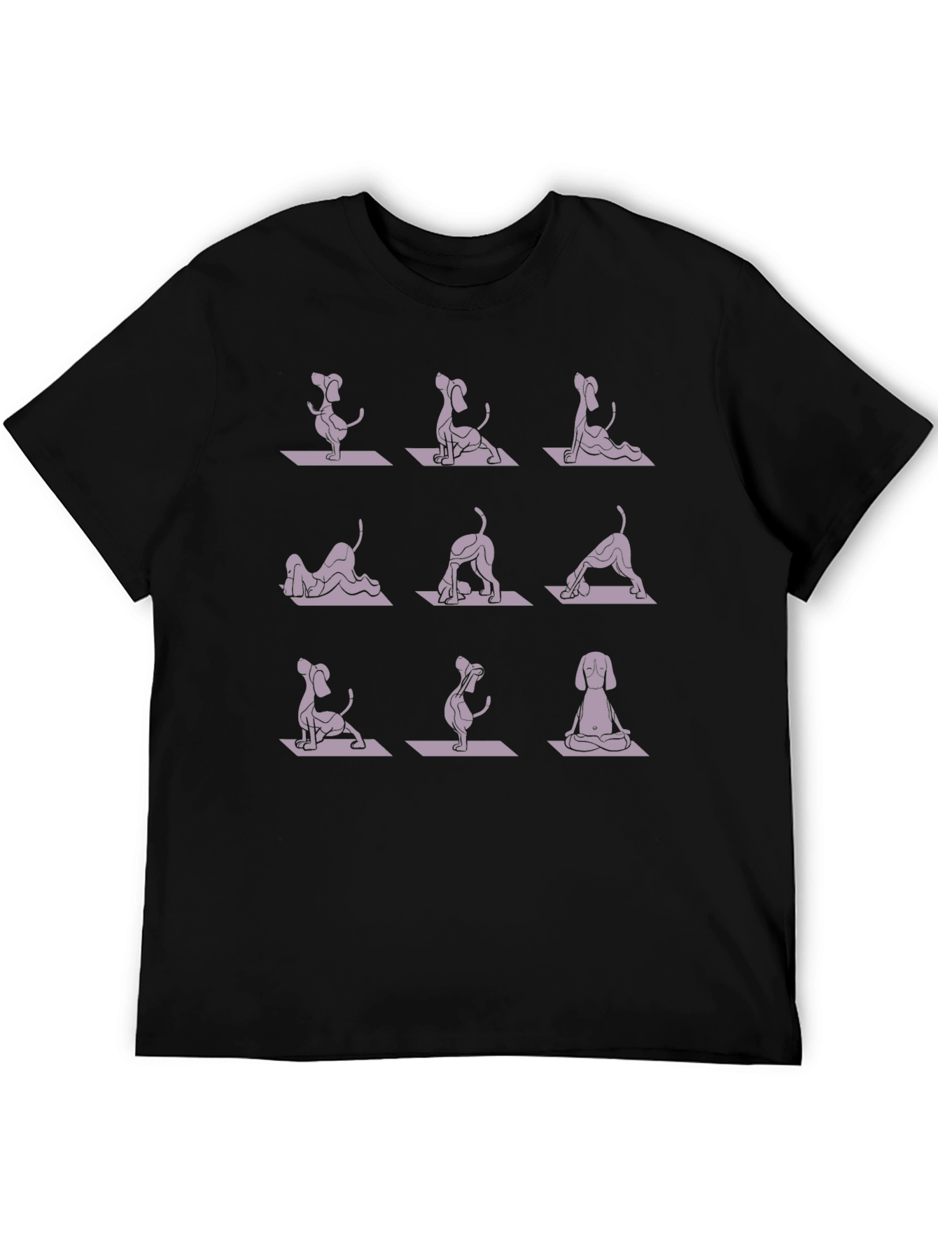 Dog Yoga Pose T-Shirt - Meditative Pup Design