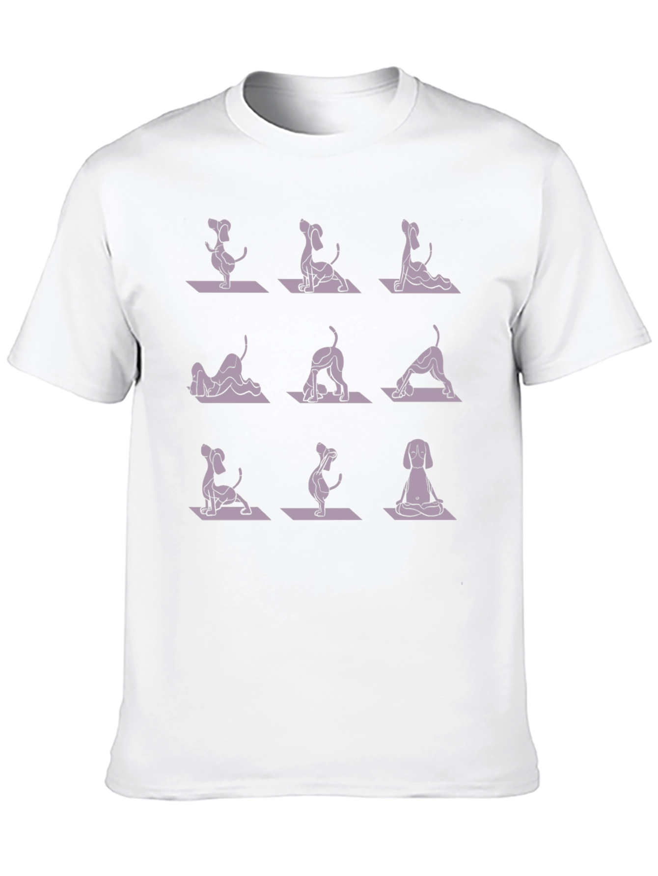 Dog Yoga Pose T-Shirt - Meditative Pup Design
