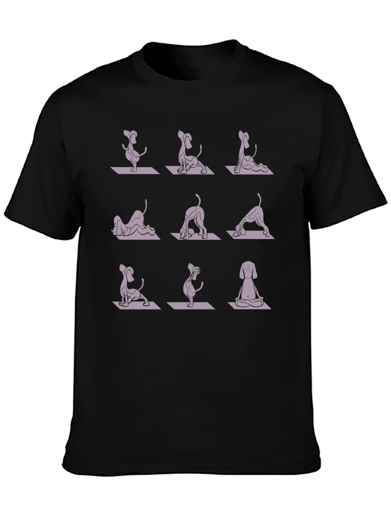 Dog Yoga Pose T-Shirt - Meditative Pup Design
