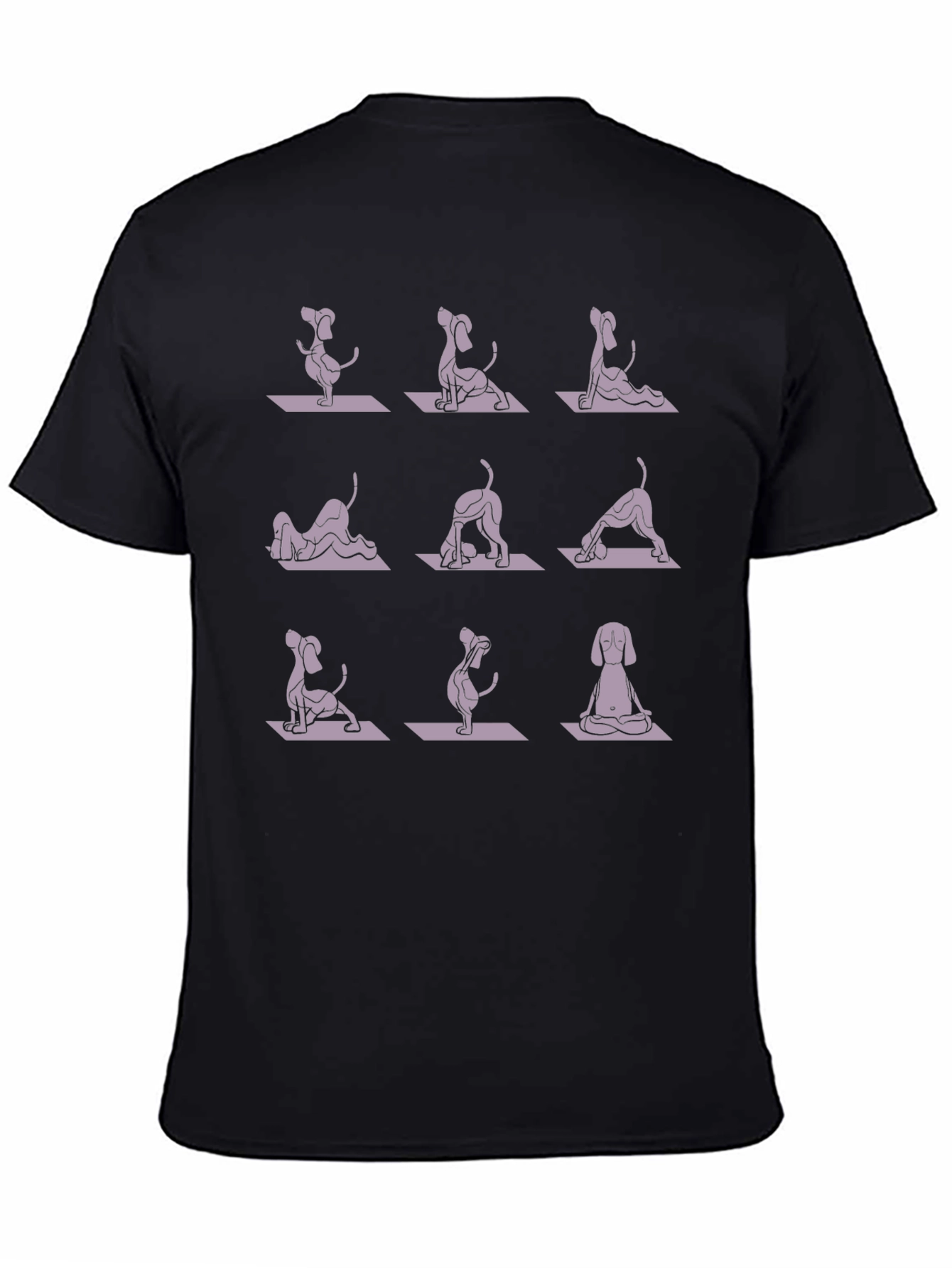 Dog Yoga Pose T-Shirt - Meditative Pup Design