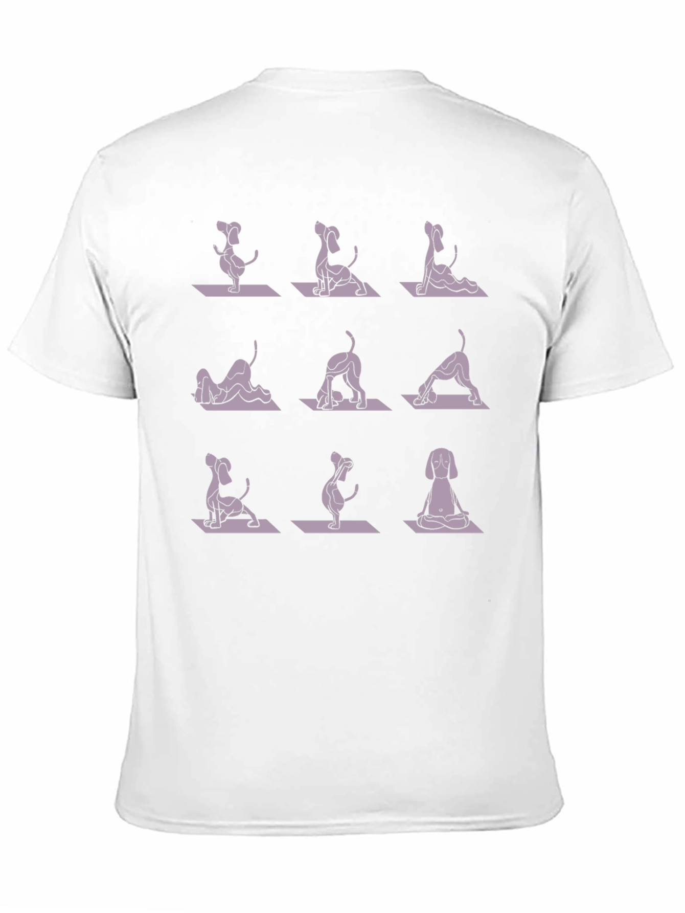 Dog Yoga Pose T-Shirt - Meditative Pup Design