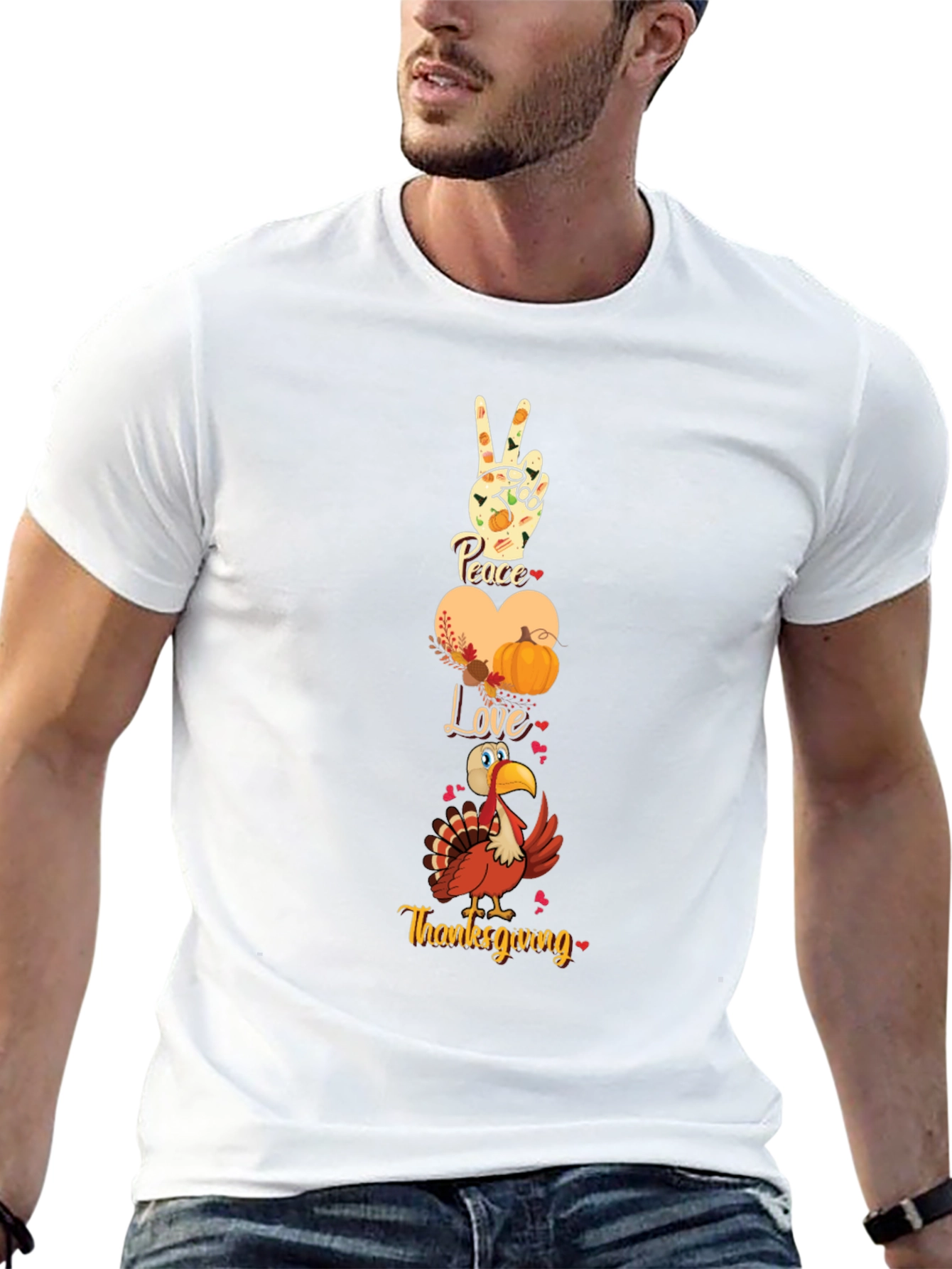 Thanksgiving Peace Love T-Shirt