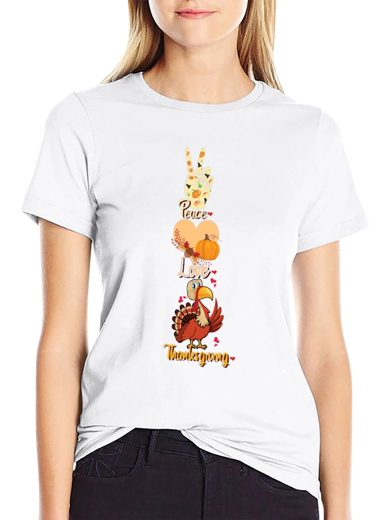 Thanksgiving Peace Love T-Shirt