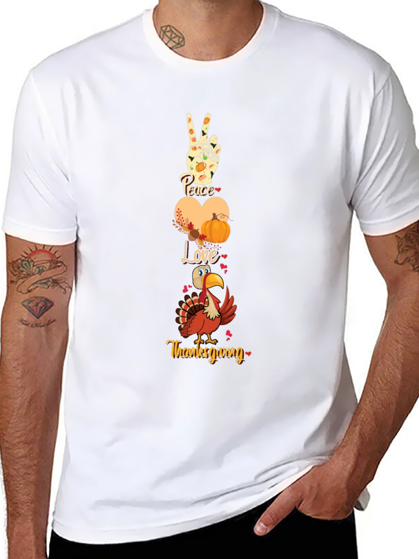 Thanksgiving Peace Love T-Shirt