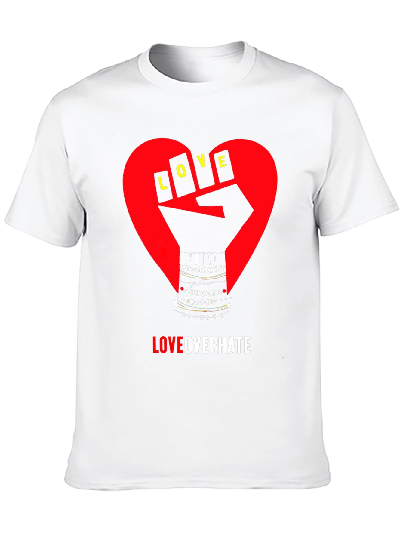 Love Over Hate Graphic T-Shirt