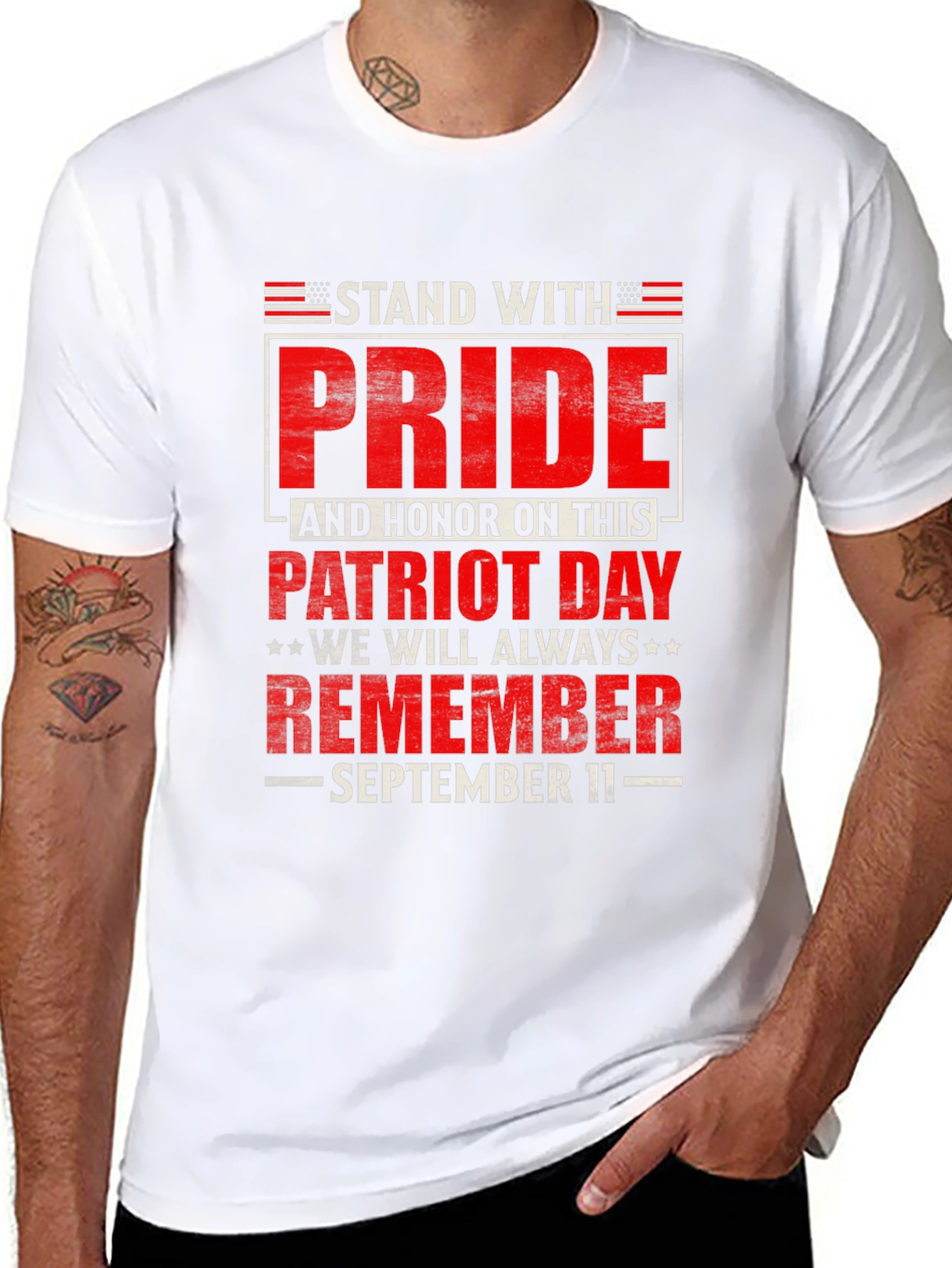 Patriot Day Remember 9/11 Graphic Tee
