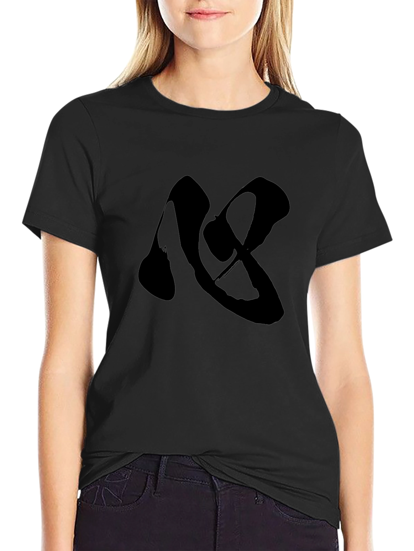 Black Kanji T-Shirt - Minimalist Design