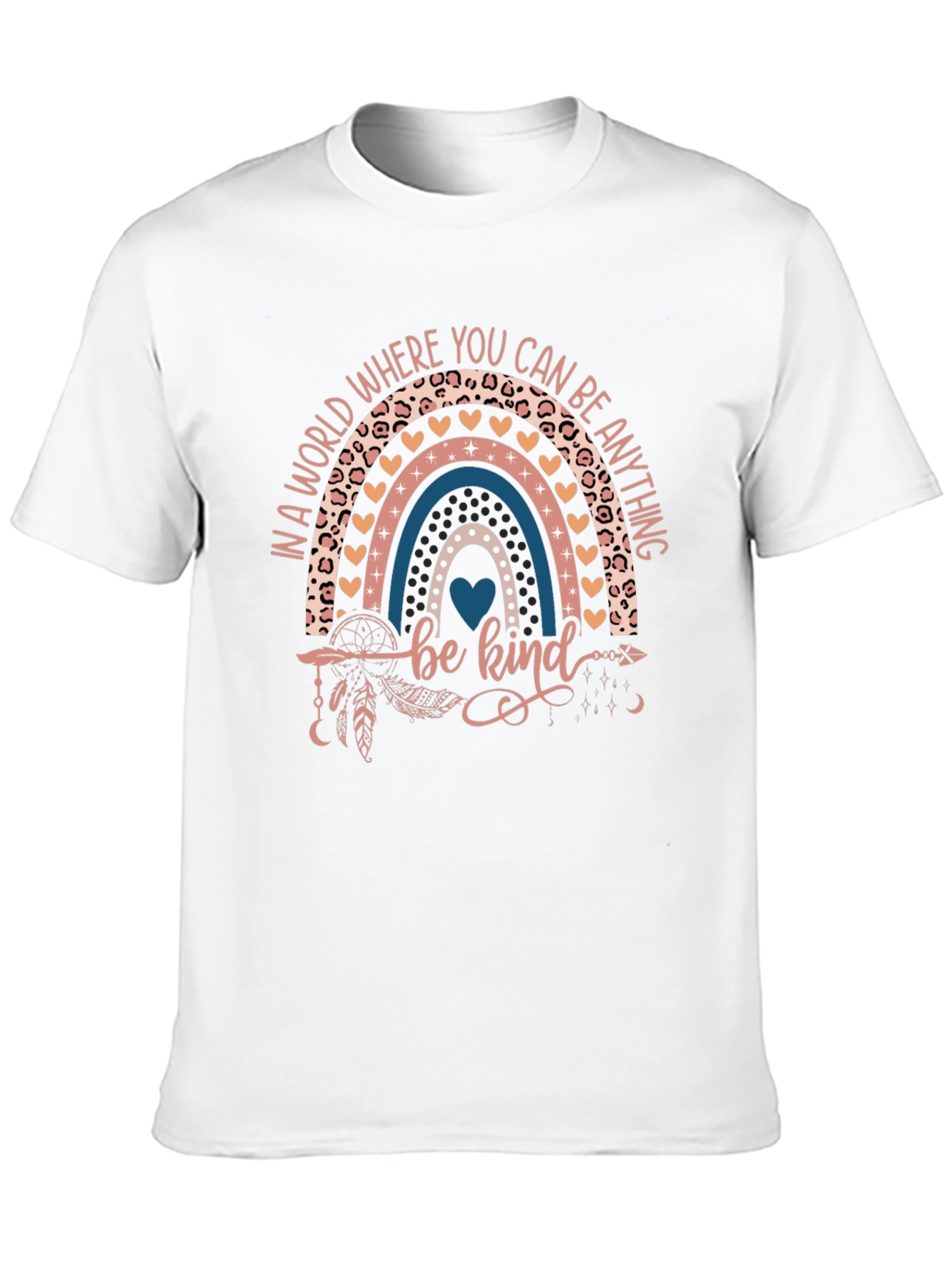 Be Kind Rainbow Graphic T-Shirt
