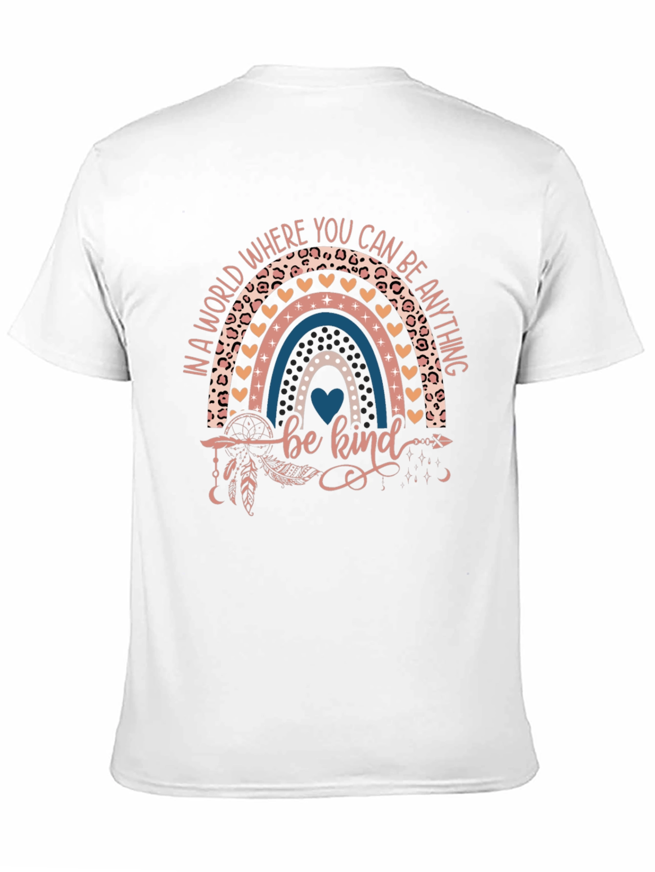 Be Kind Rainbow Graphic T-Shirt