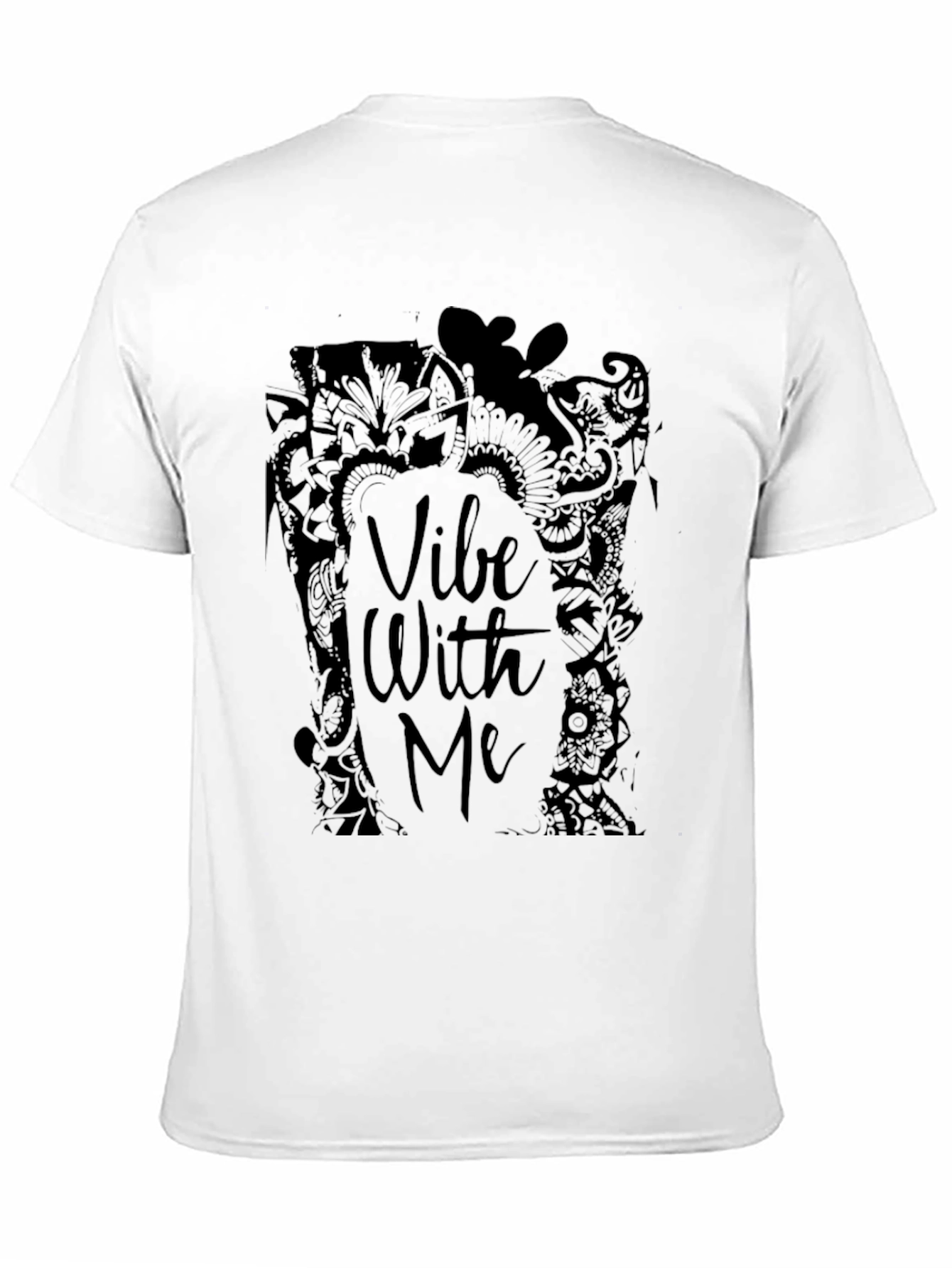 Vibe With Me Black Graphic Tee