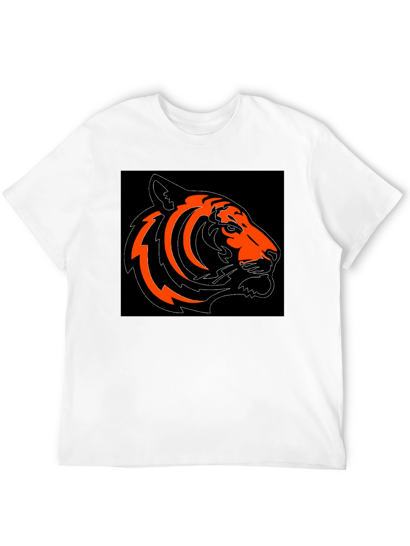 Bold Tiger Graphic Tee - Black